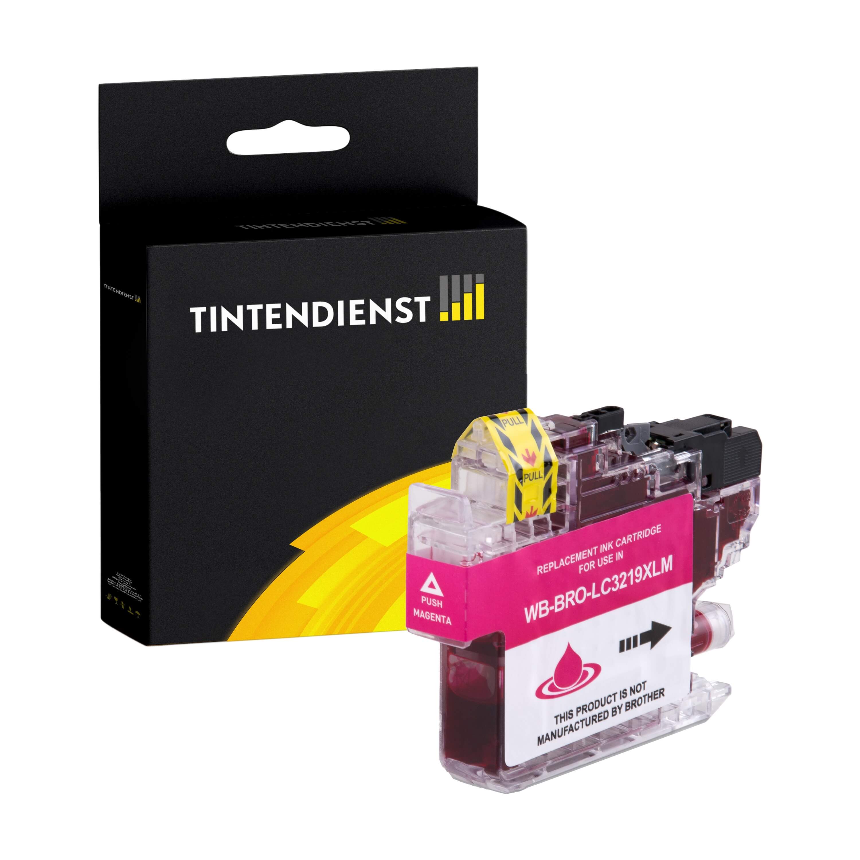 Tintendienst kompatibel für Brother Tintenpatrone LC-3219XLM Magenta [XL Füllmenge]