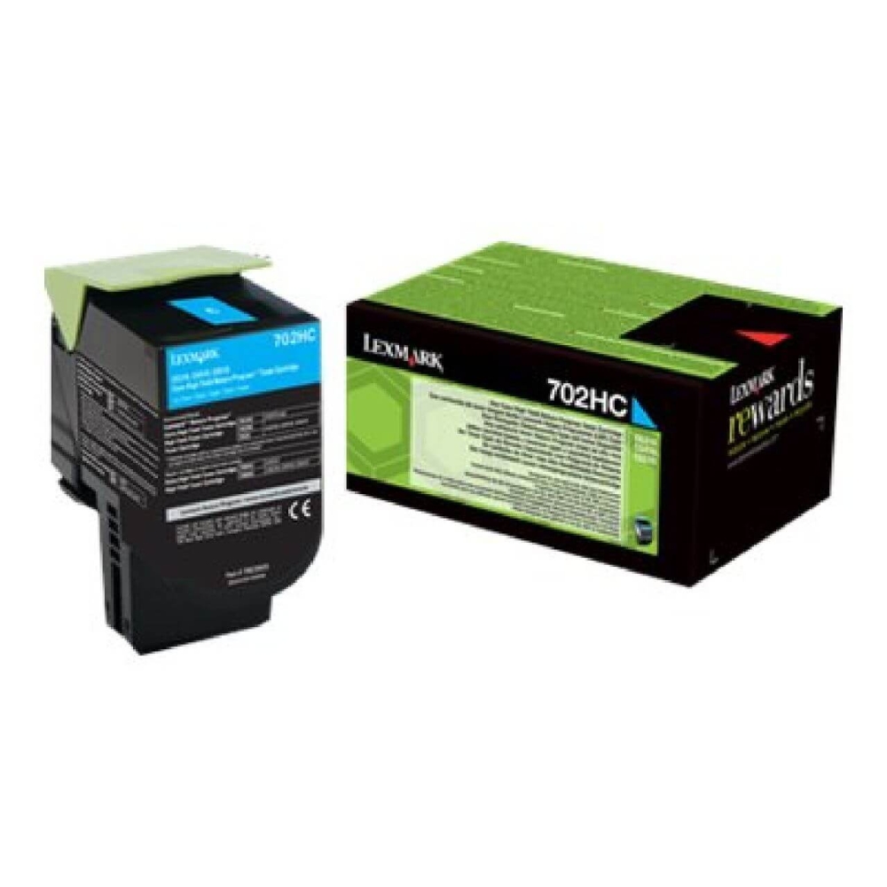 Original Lexmark Toner 70C2HC0/702HC Cyan
