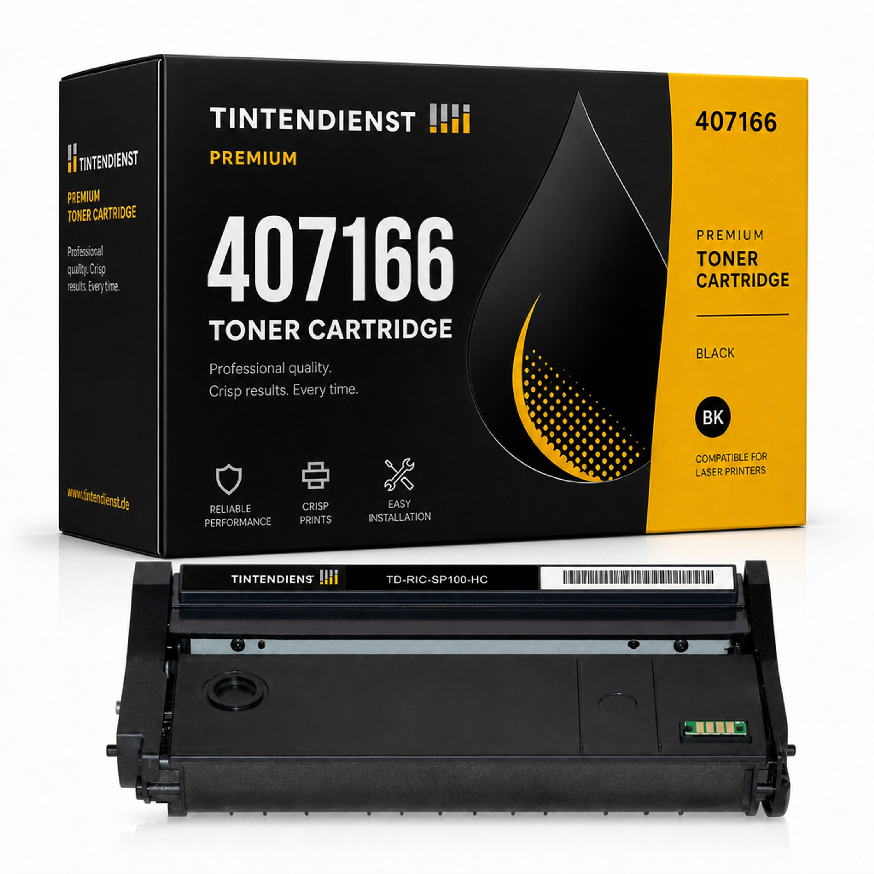 Toner kompatibel zu Ricoh 407166, schwarz