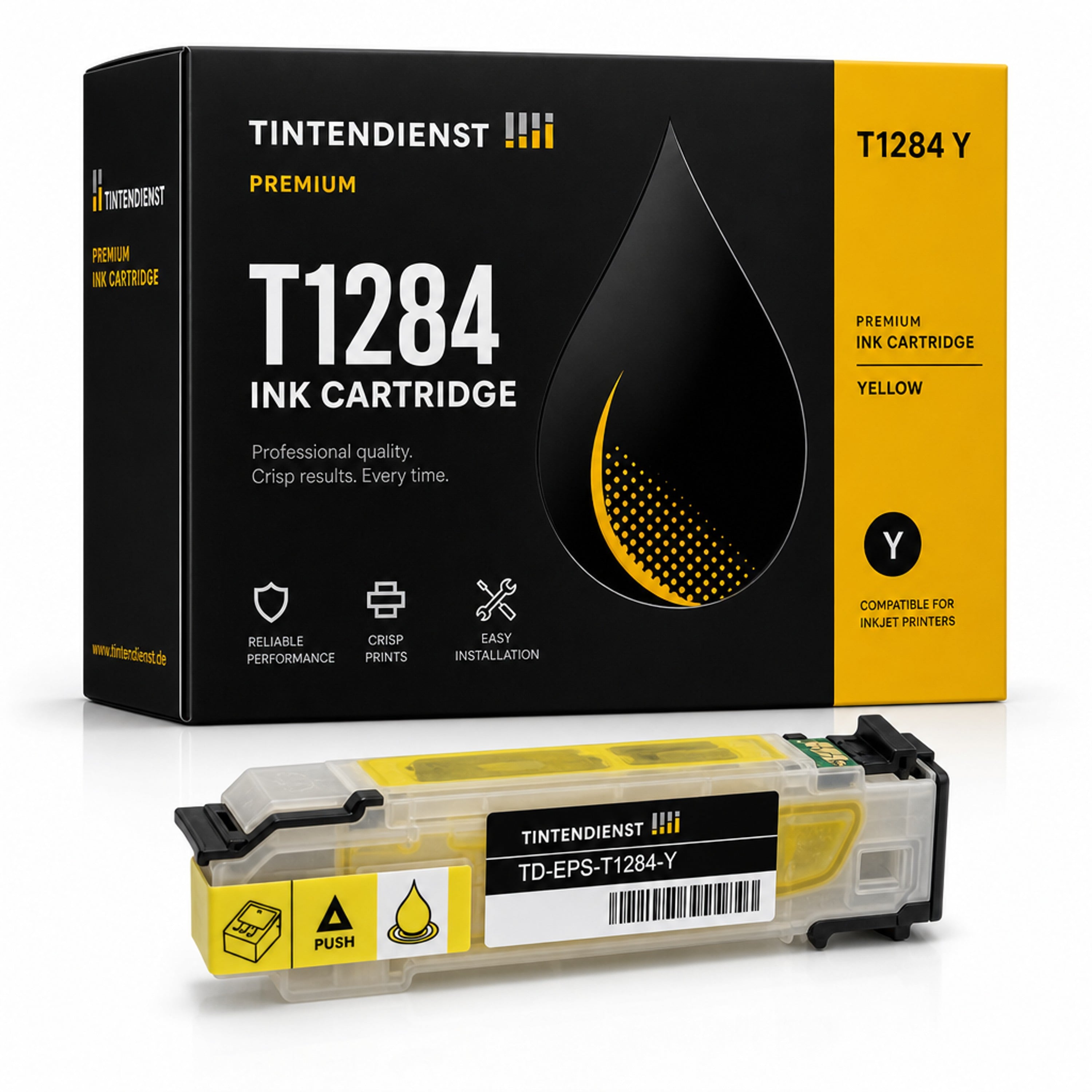 Druckerpatrone kompatibel zu Epson T1284, gelb