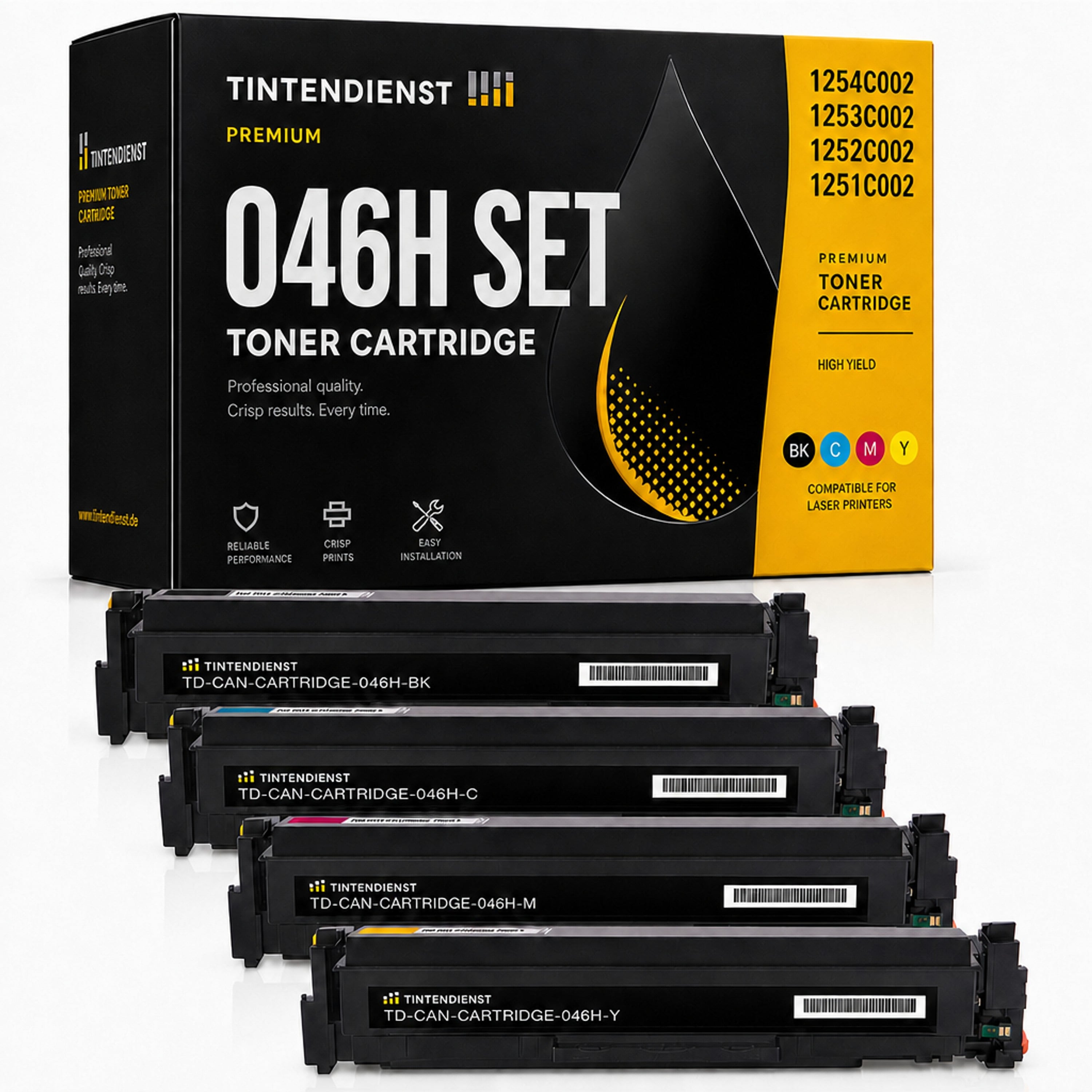 Set kompatibel zu Canon 1254C002, 4 Toner