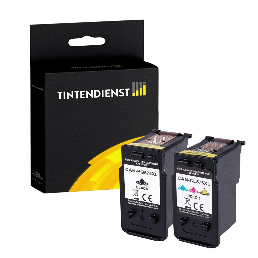 Tintendienst Set Tintenpatronen für Canon PG575 CL576 XL