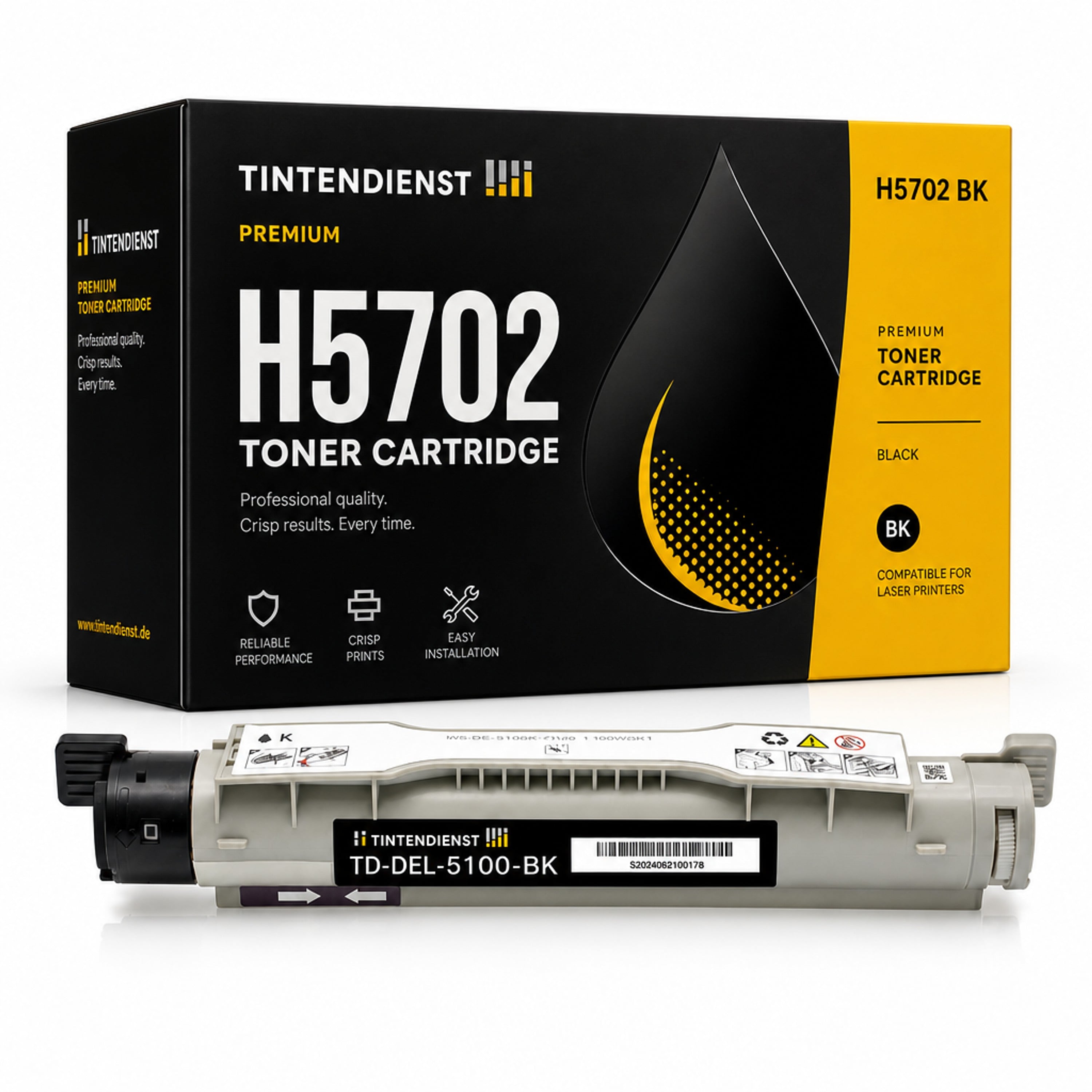 Toner kompatibel zu Dell H5702, schwarz