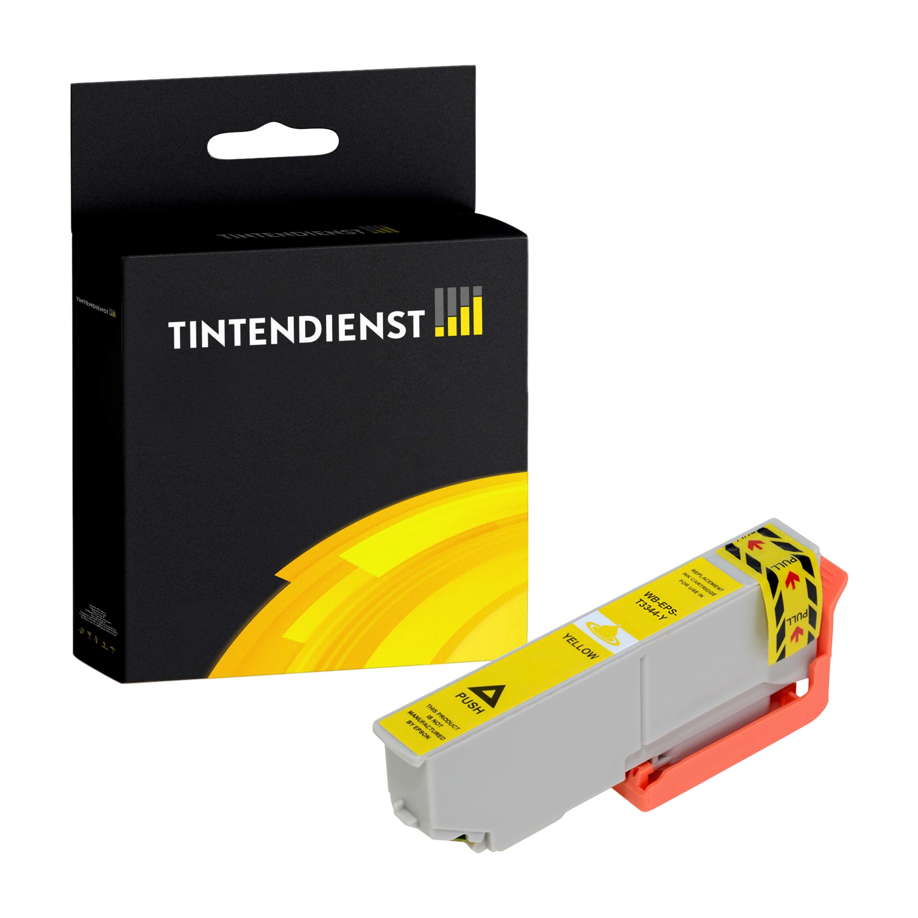 Tintendienst kompatibel für Epson Tintenpatrone C13T33444010 / 33 Gelb