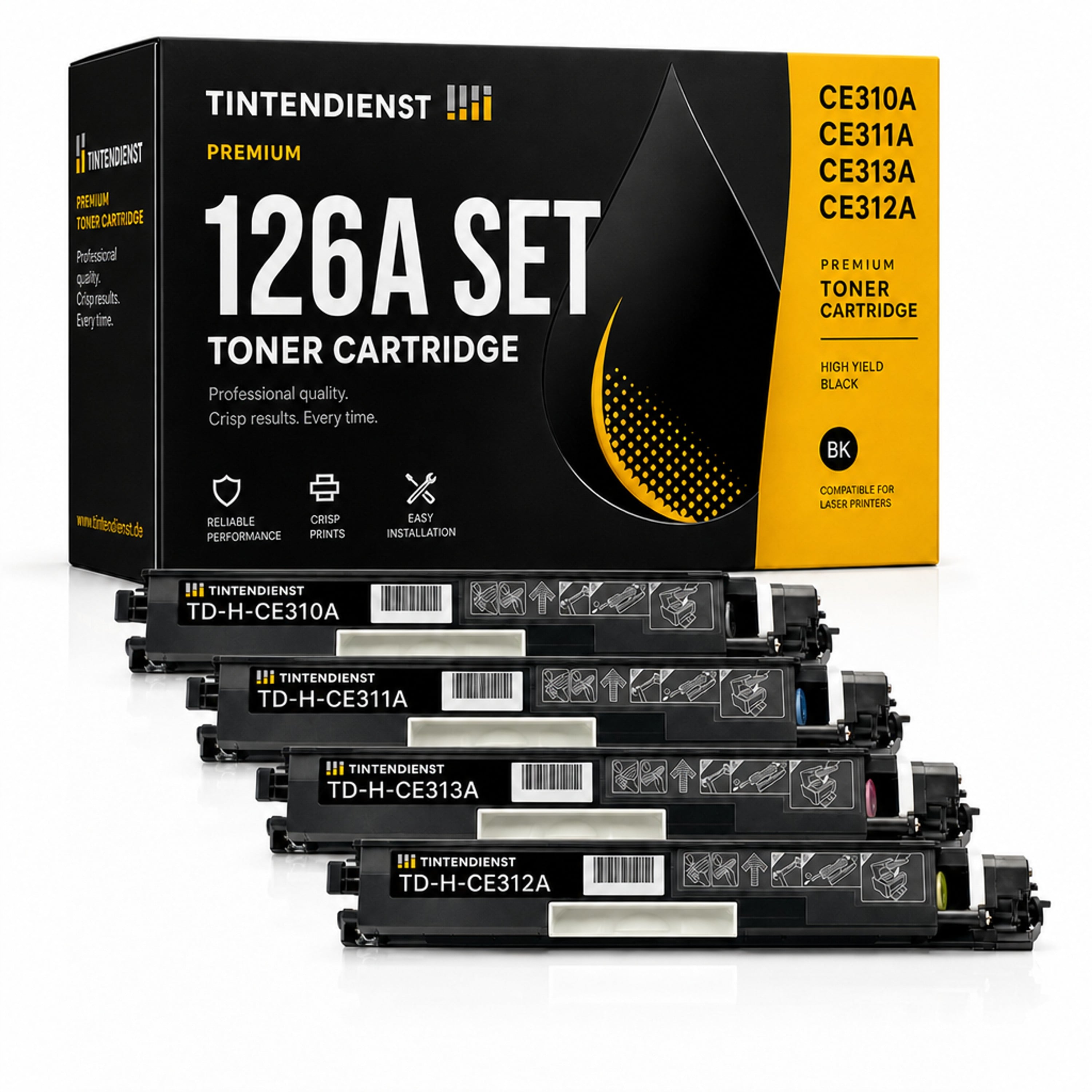 Set kompatibel zu Canon 4370B002, 4 Toner