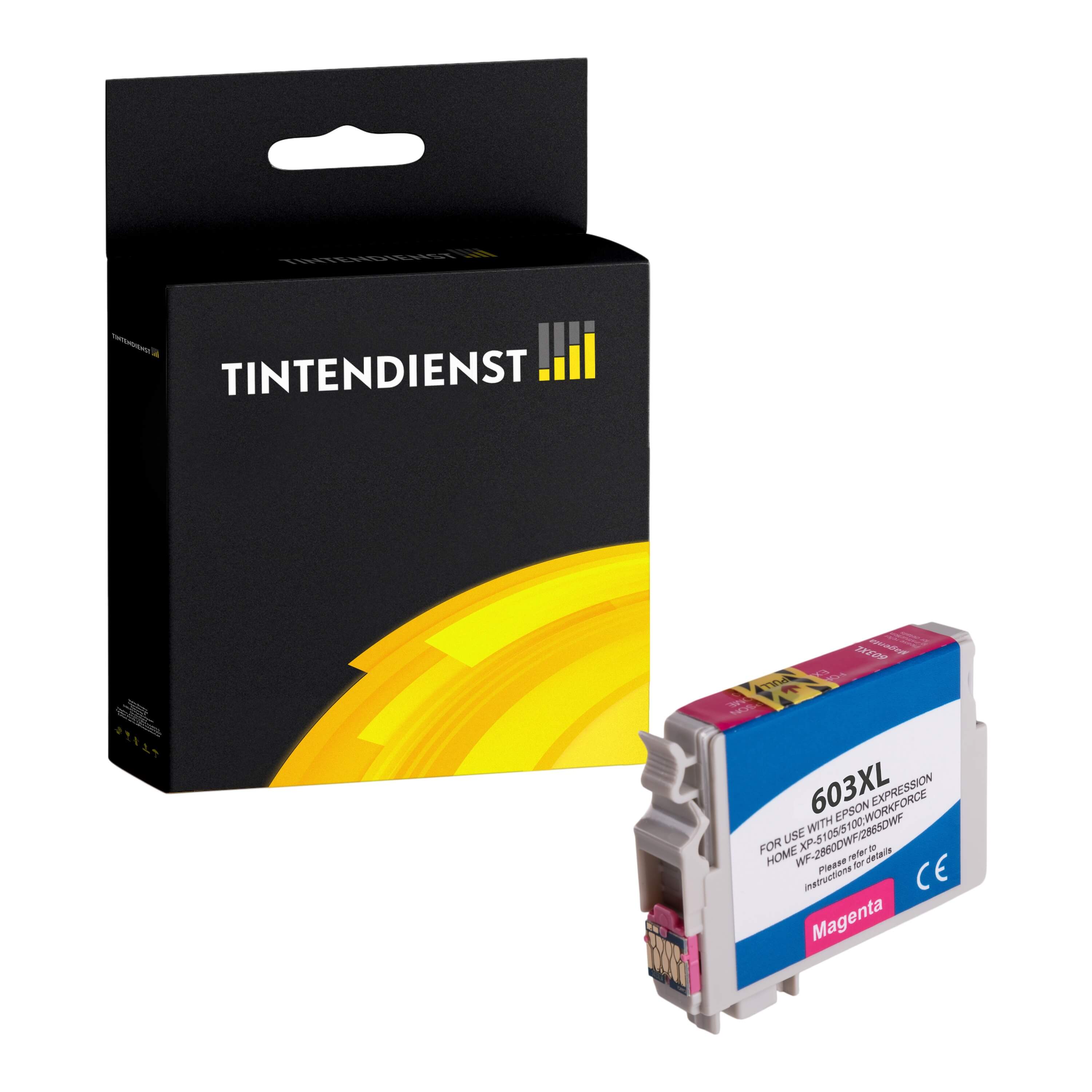Tintendienst kompatibel für Epson Tintenpatrone C13T03A34010 / 603XL Magenta [XL Füllmenge]