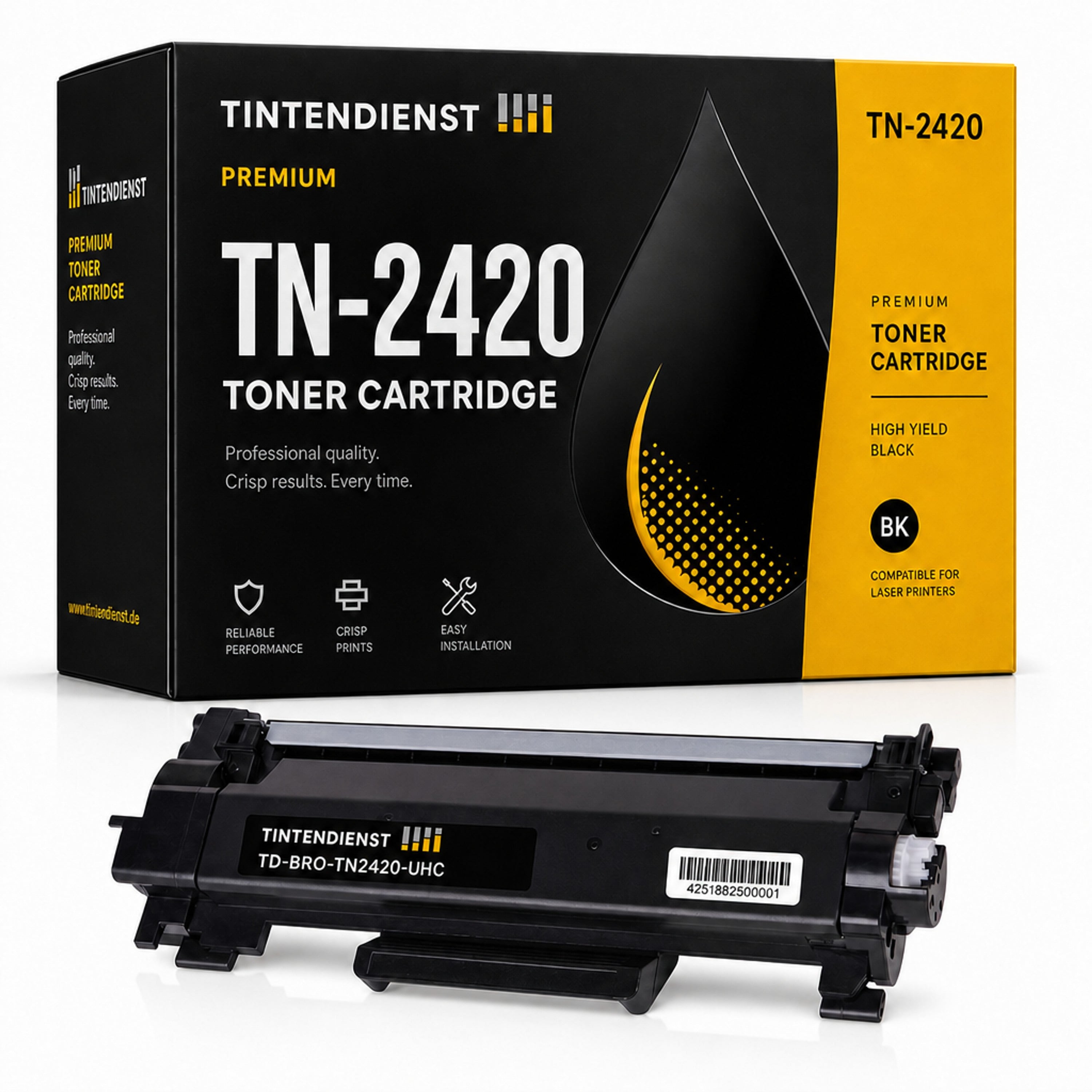 Toner kompatibel zu Brother TN-2420 XL, schwarz