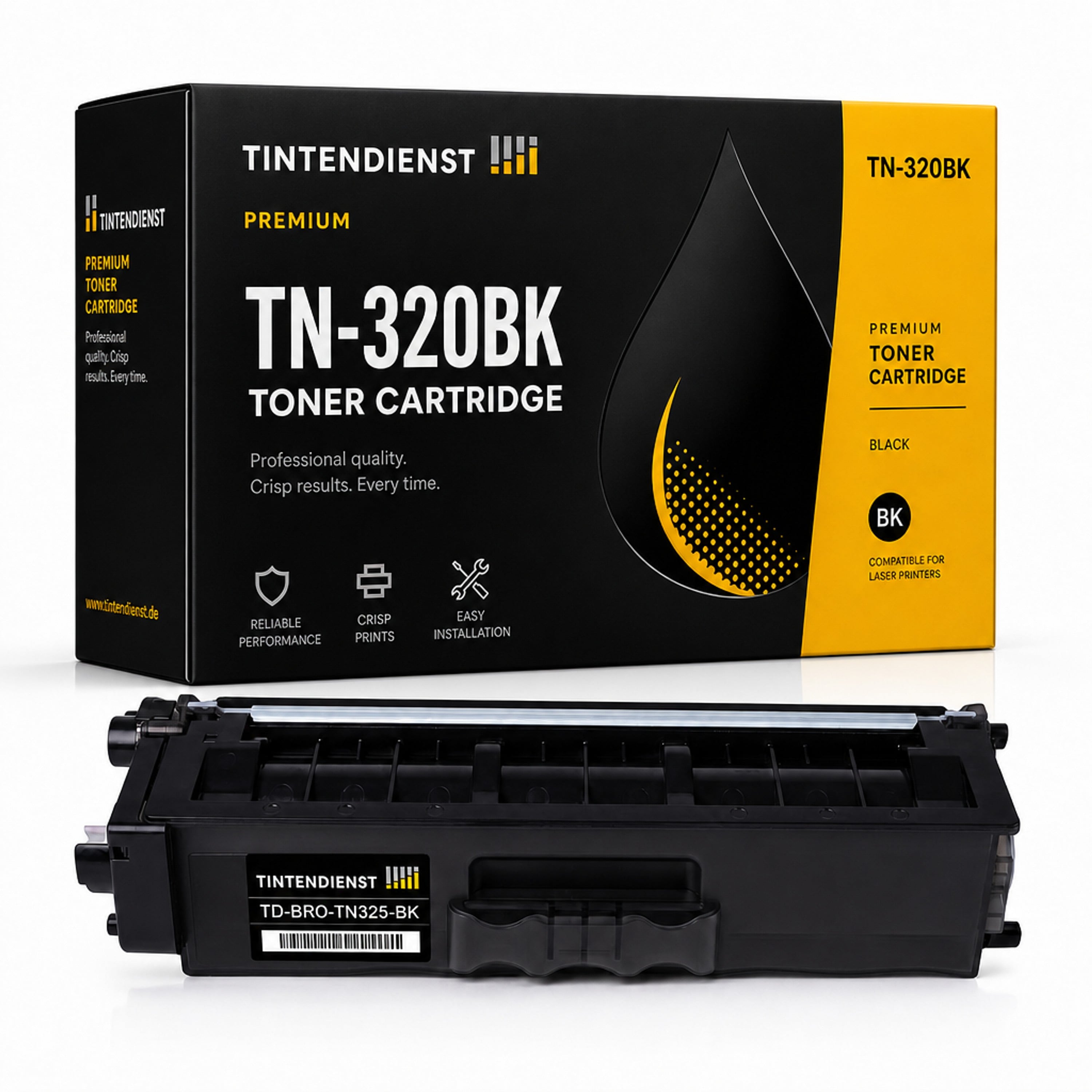 Toner kompatibel zu Brother TN-320BK, schwarz