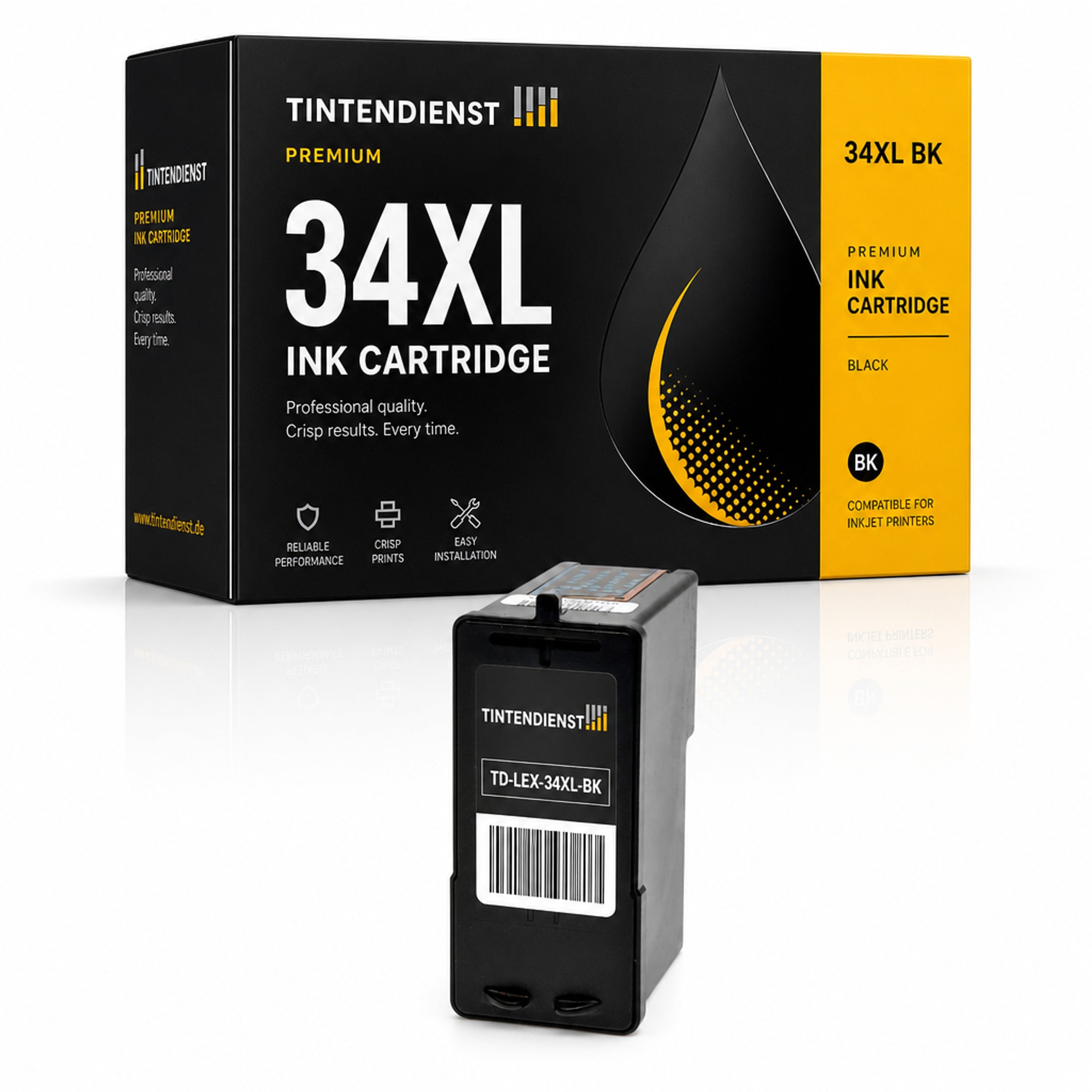 Druckerpatrone kompatibel zu Lexmark 34XL, schwarz