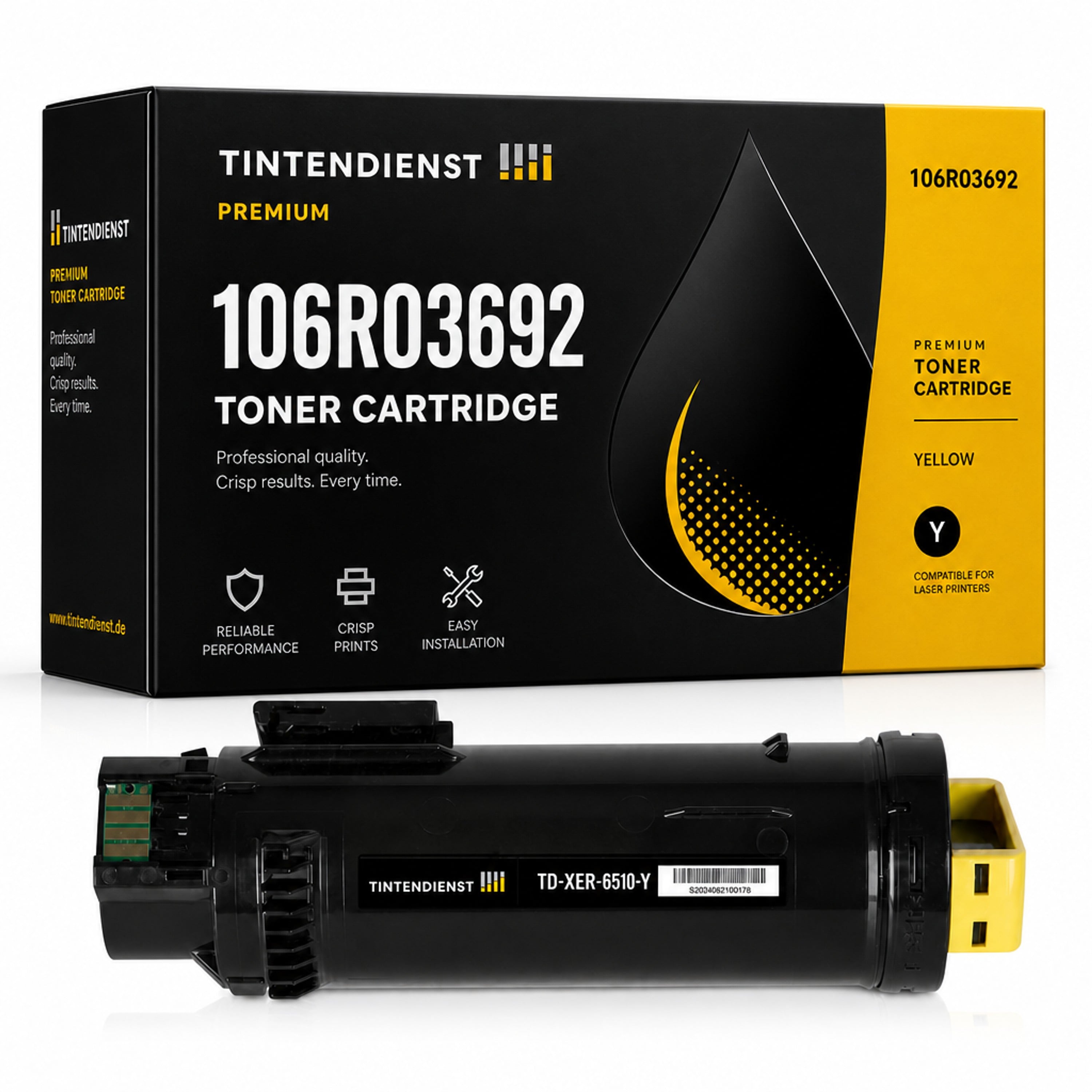 Toner kompatibel zu Xerox 106R03692, gelb