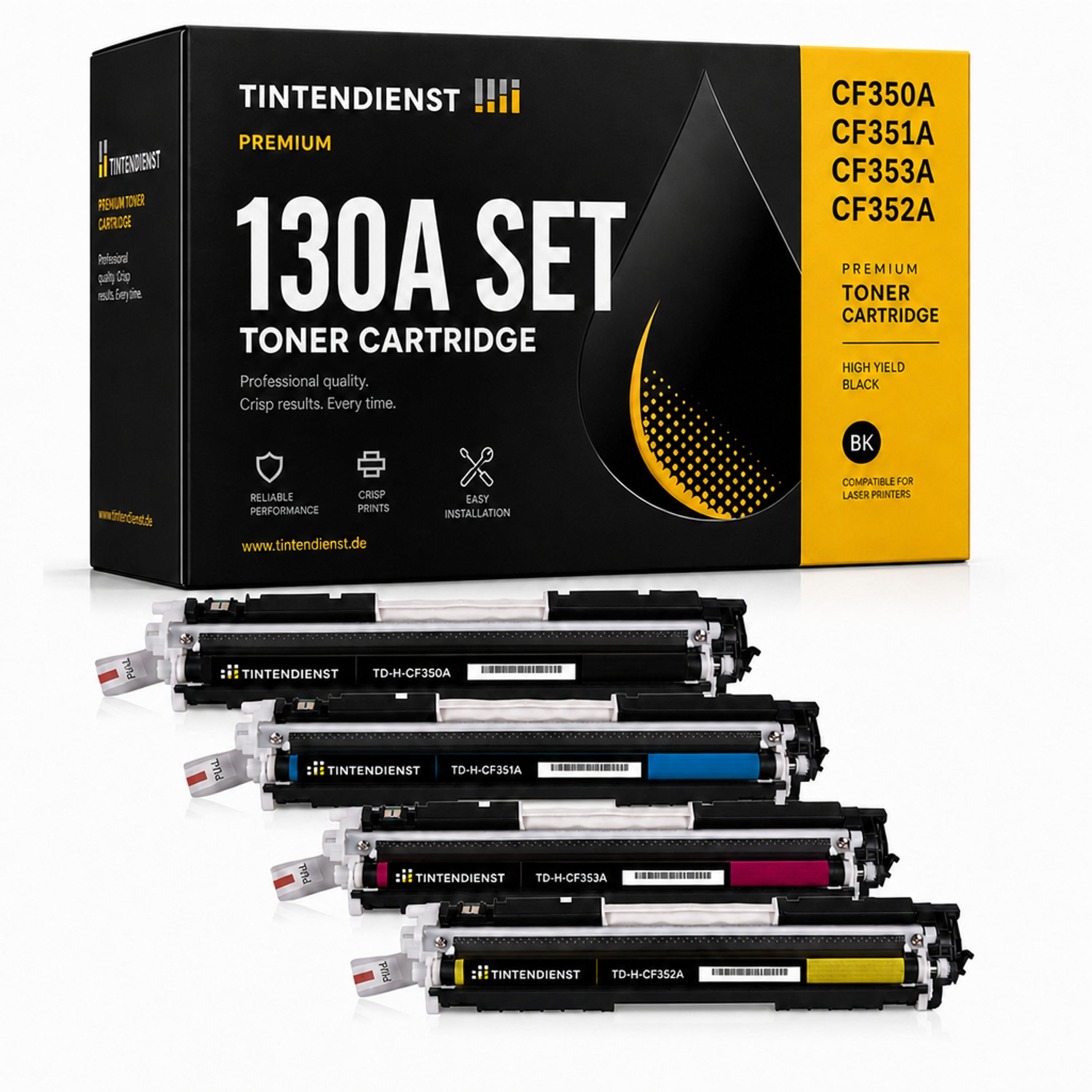 Set kompatibel zu HP CF350A, 4 Toner
