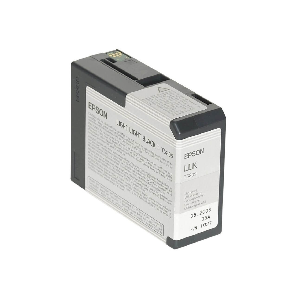 Original Epson Tintenpatrone C13T580900 / T5809 Hell Hell Schwarz