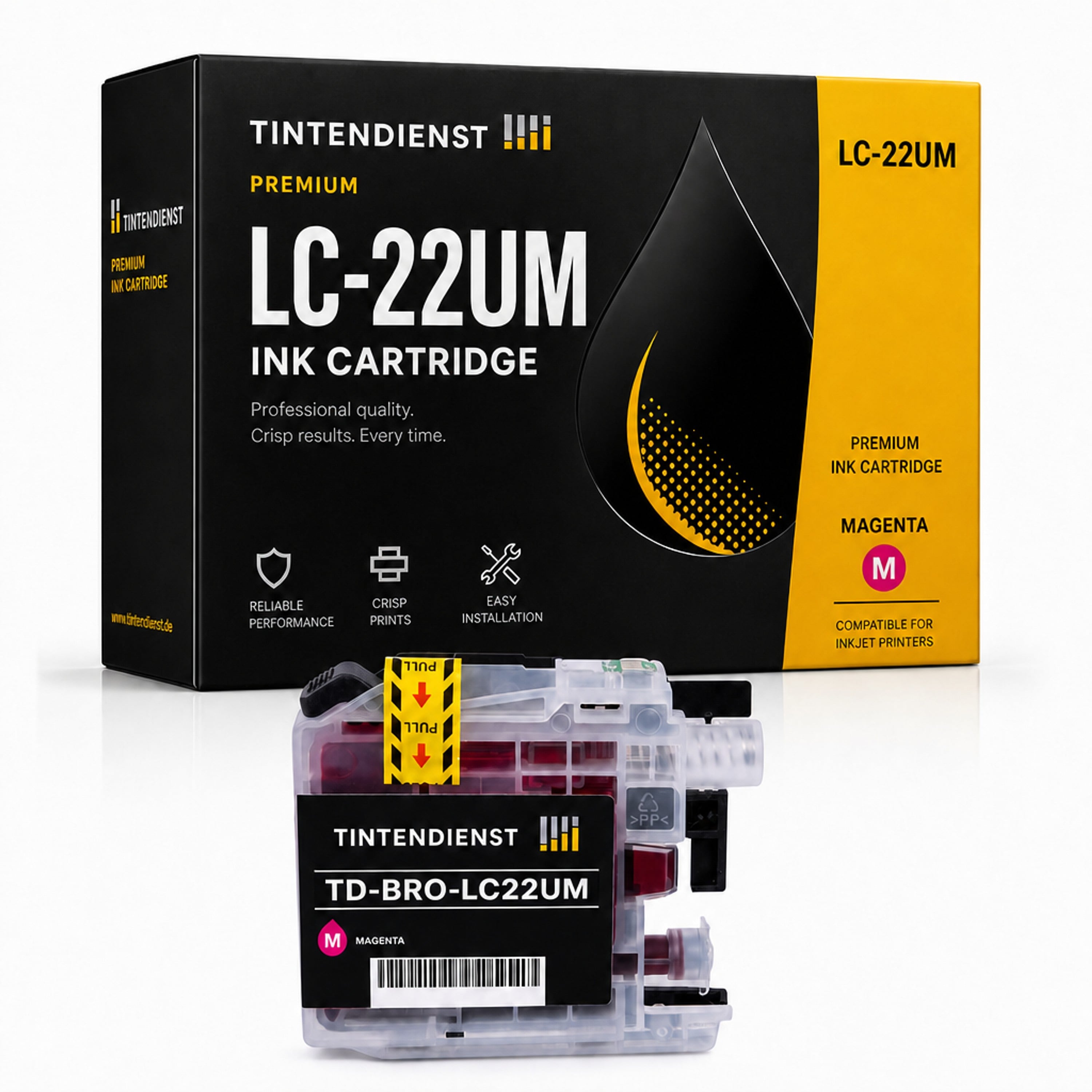 Druckerpatrone kompatibel zu Brother LC-22UM, magenta