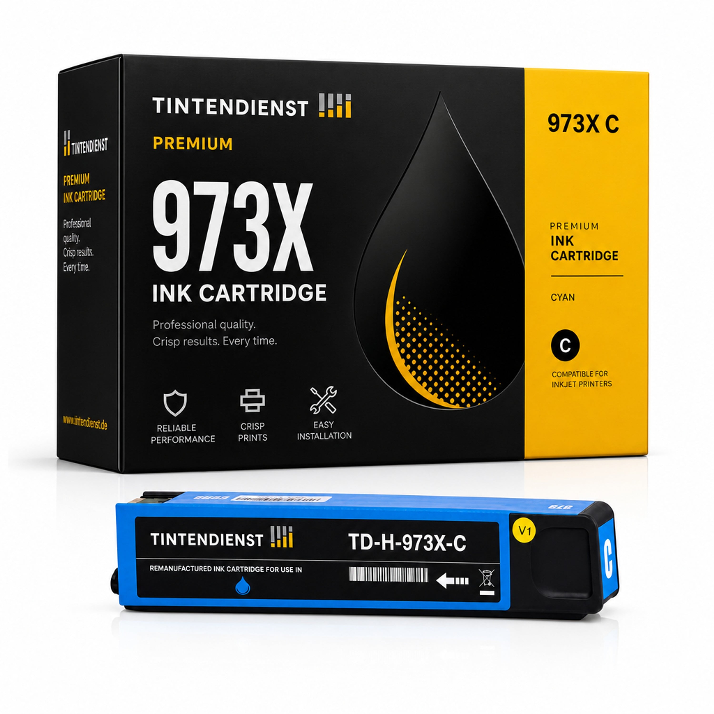 Druckerpatrone kompatibel zu HP 973X, cyan