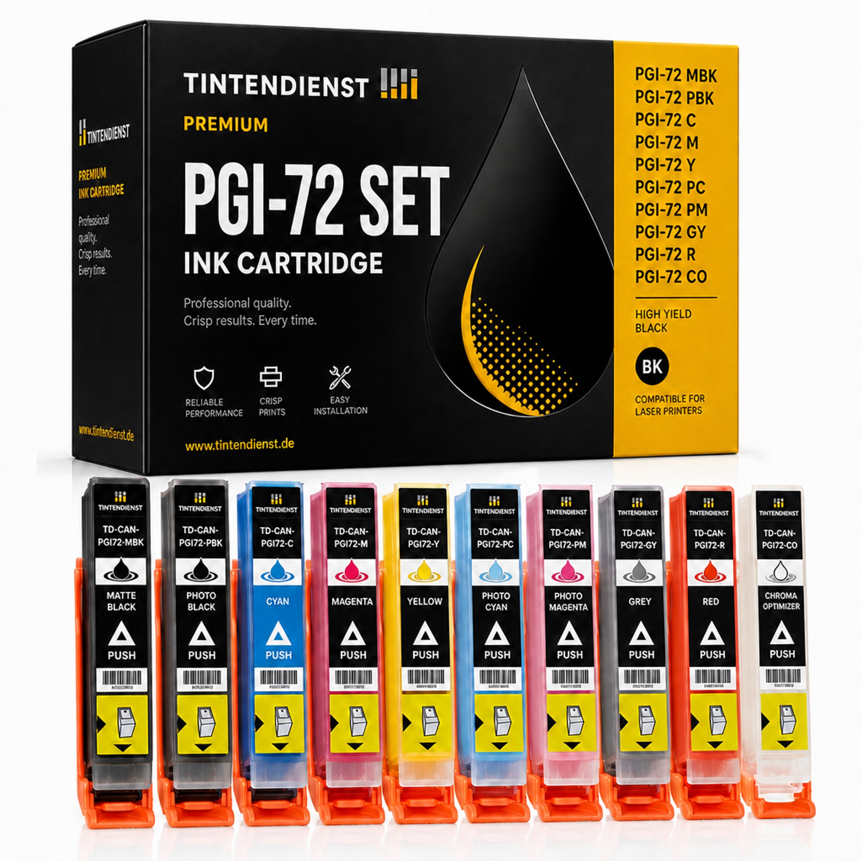 Set kompatibel zu Canon 6402B001, 10 Patronen