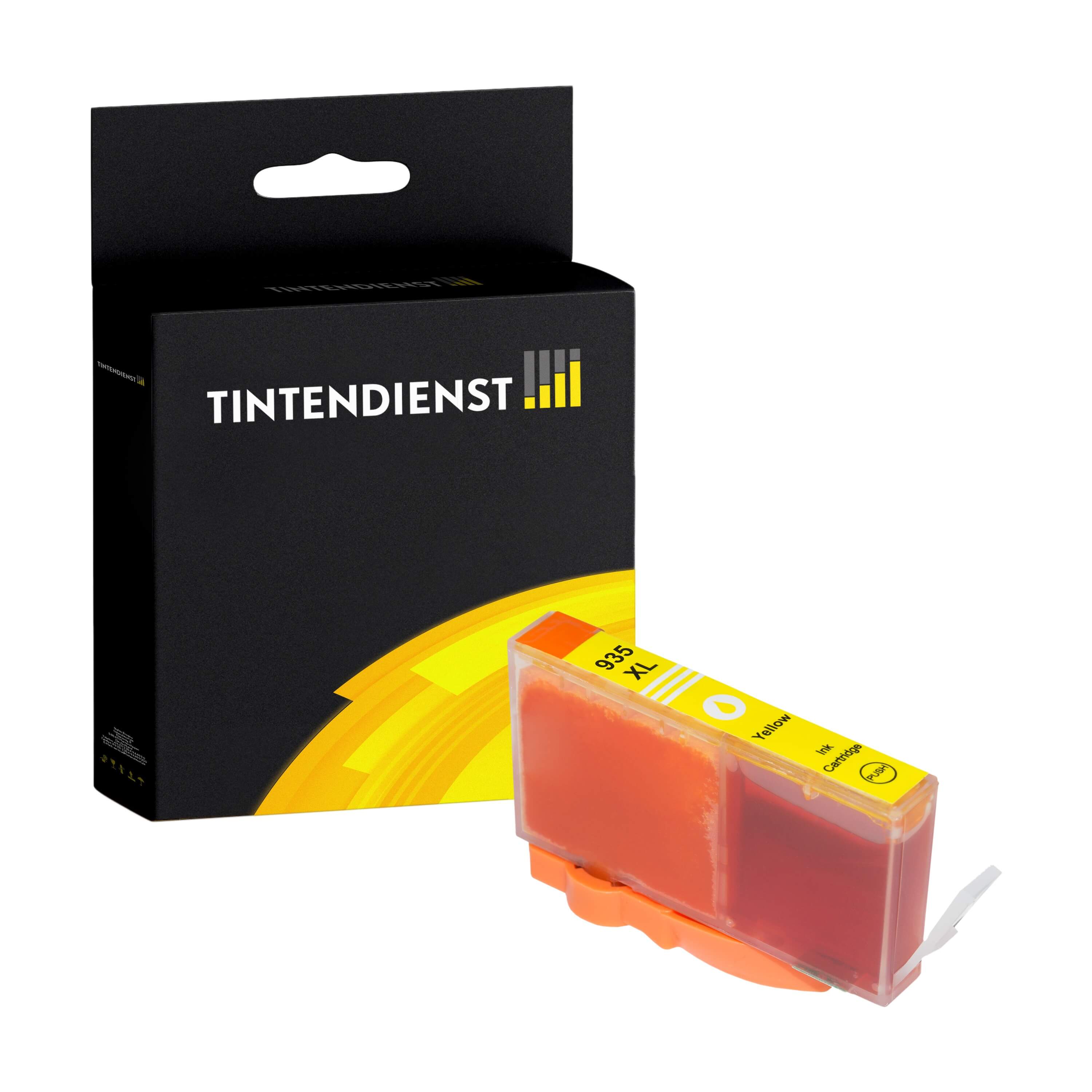 Tintendienst kompatibel für HP Tintenpatrone C2P26AE / 935XL Gelb [XL Füllmenge]