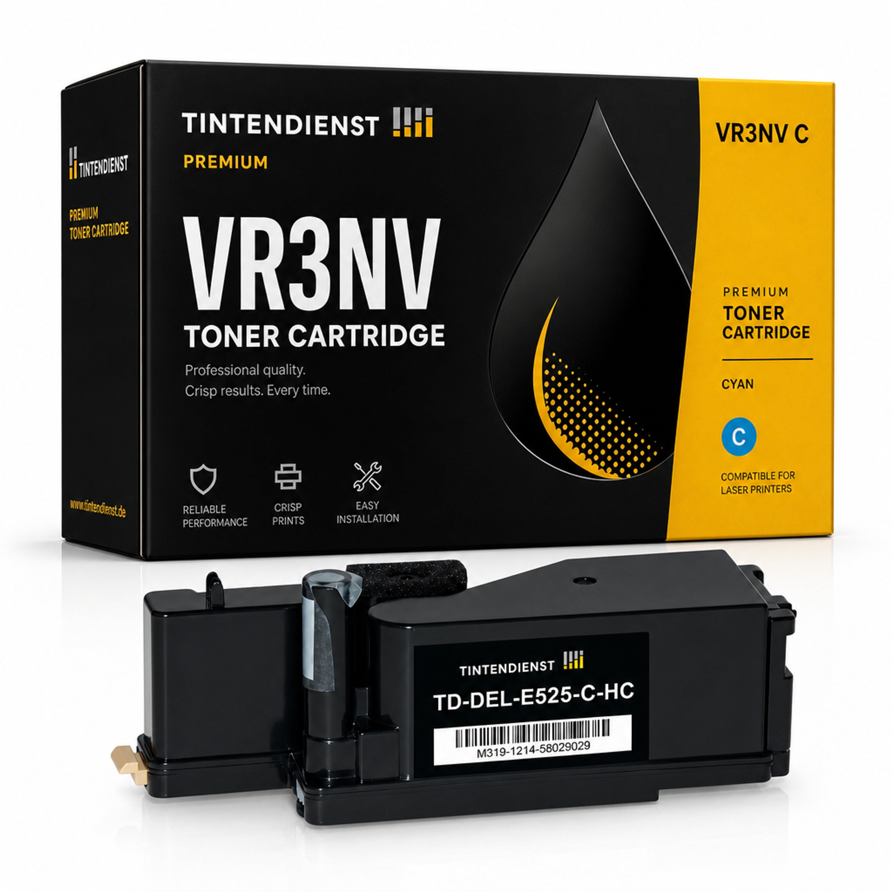Toner kompatibel zu Dell VR3NV, cyan
