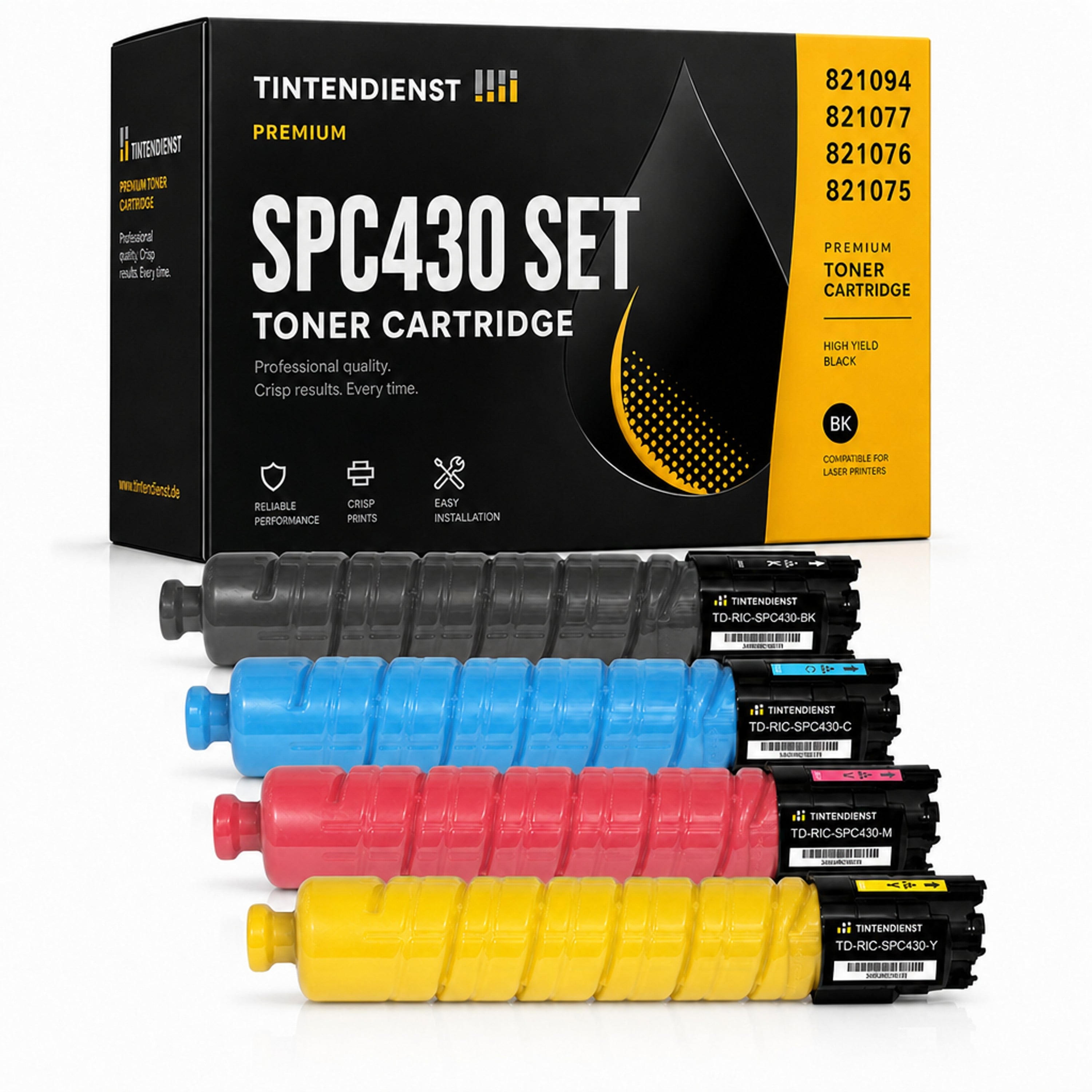 Set kompatibel zu Ricoh 821094, 4 Toner