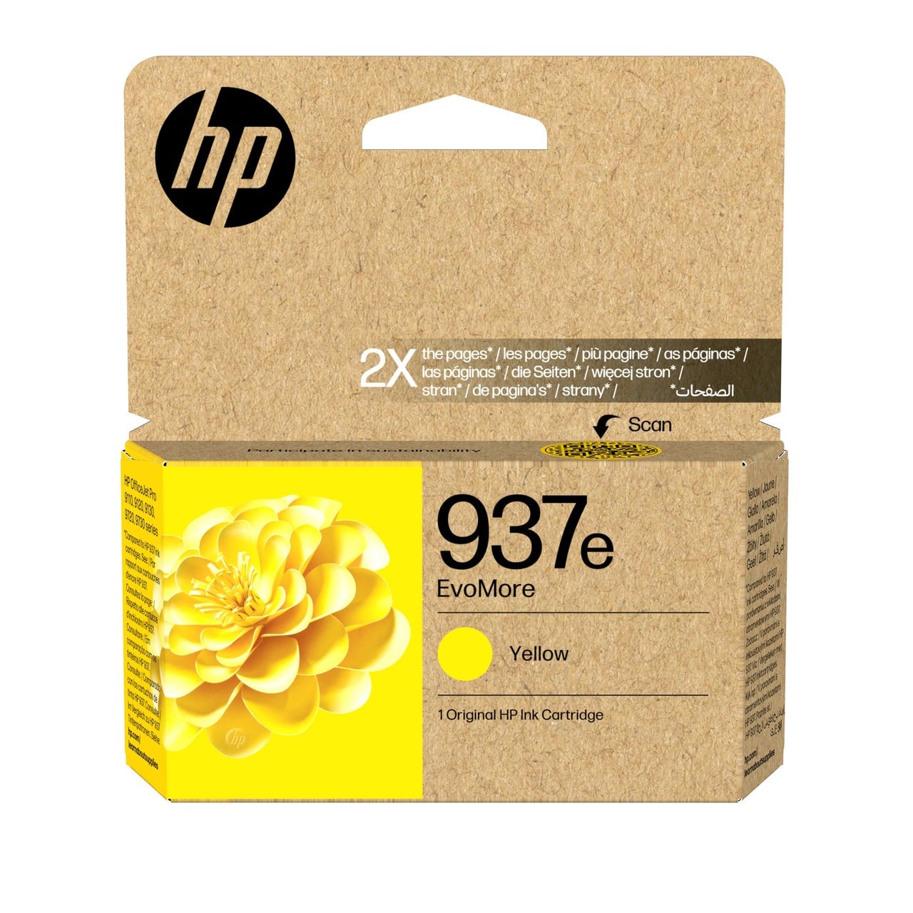 HP 937E Druckerpatrone (4S6W8NE) gelb – Original HP