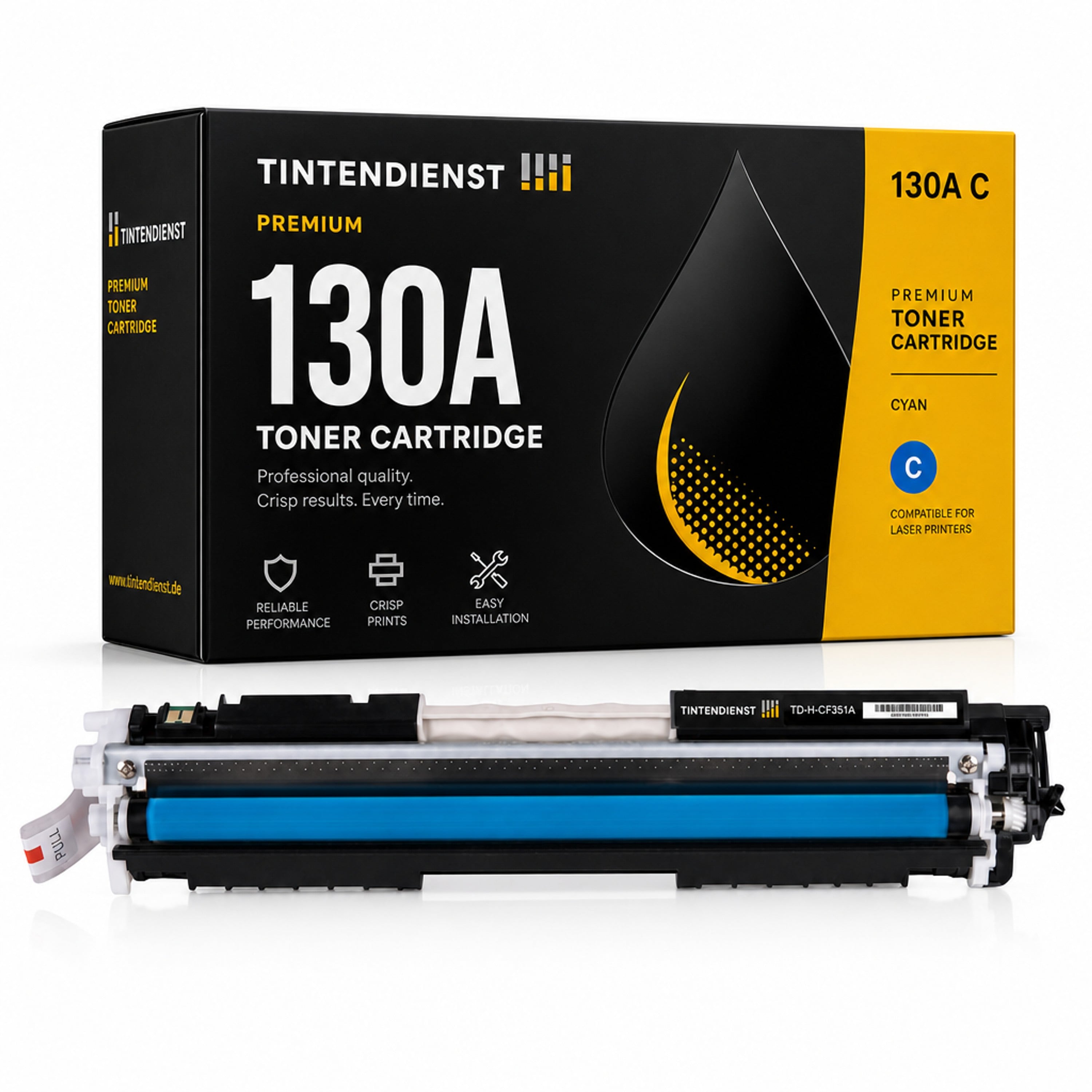 Toner kompatibel zu HP 130A, cyan