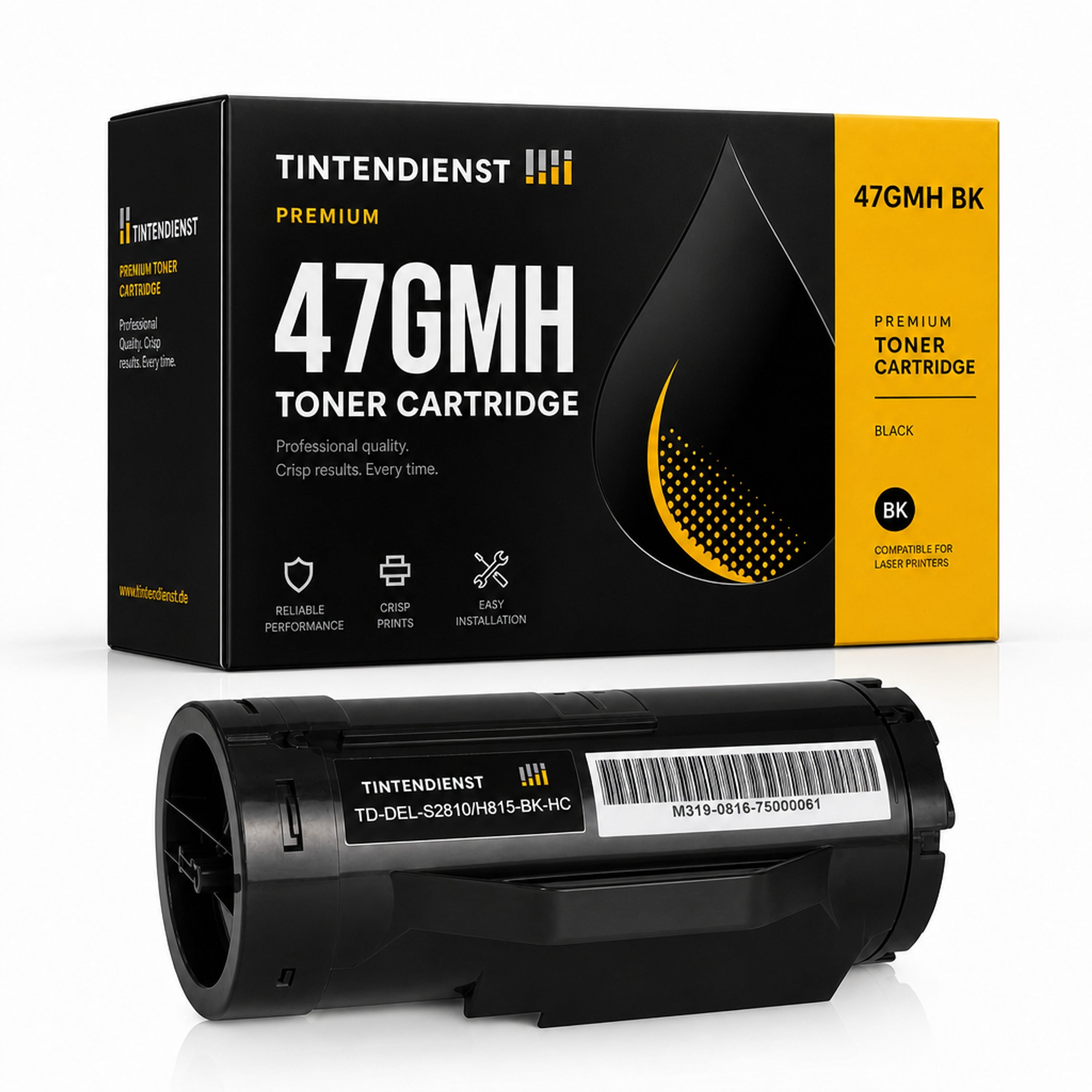 Toner kompatibel zu Dell 47GMH, schwarz