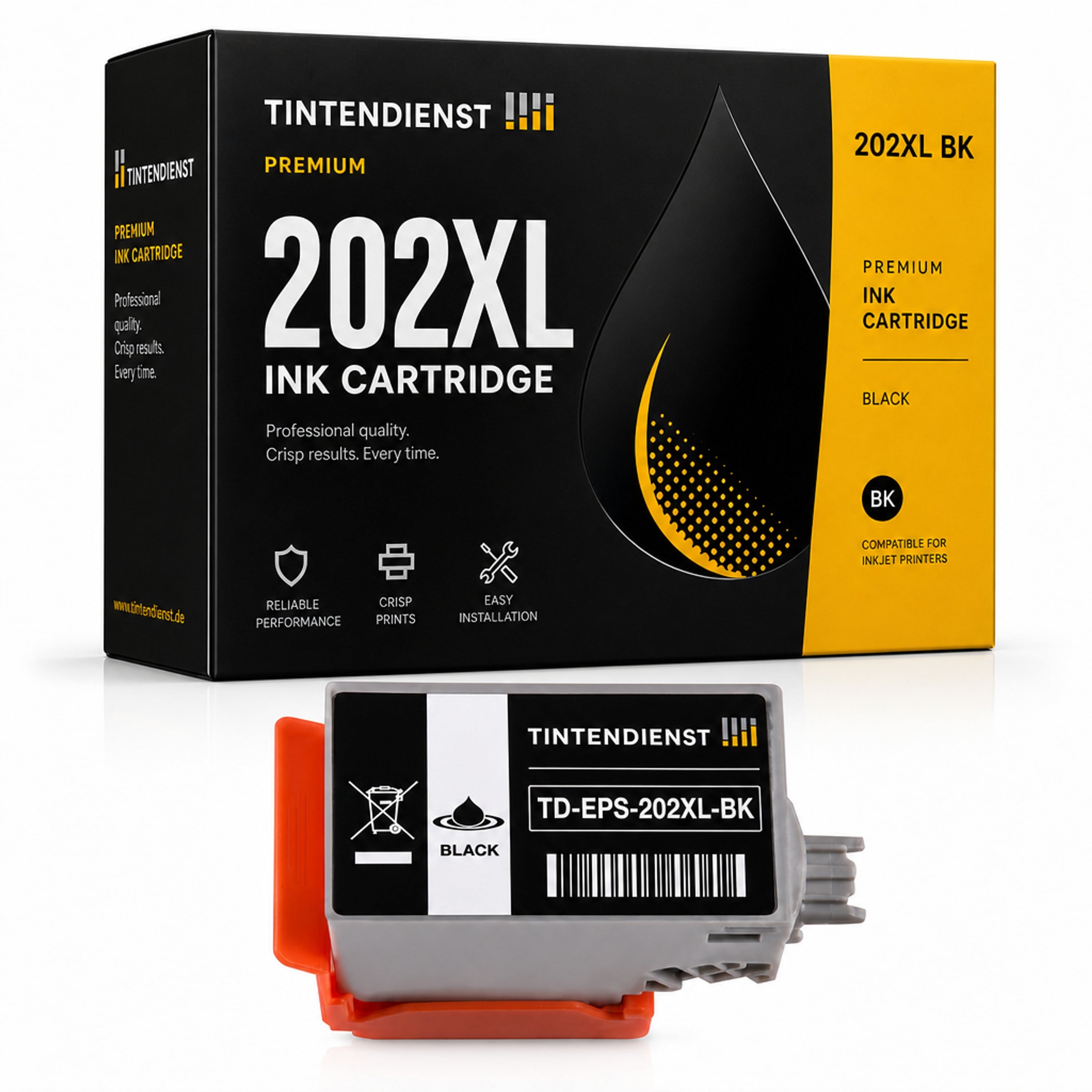 Druckerpatrone kompatibel zu Epson 202XL, schwarz