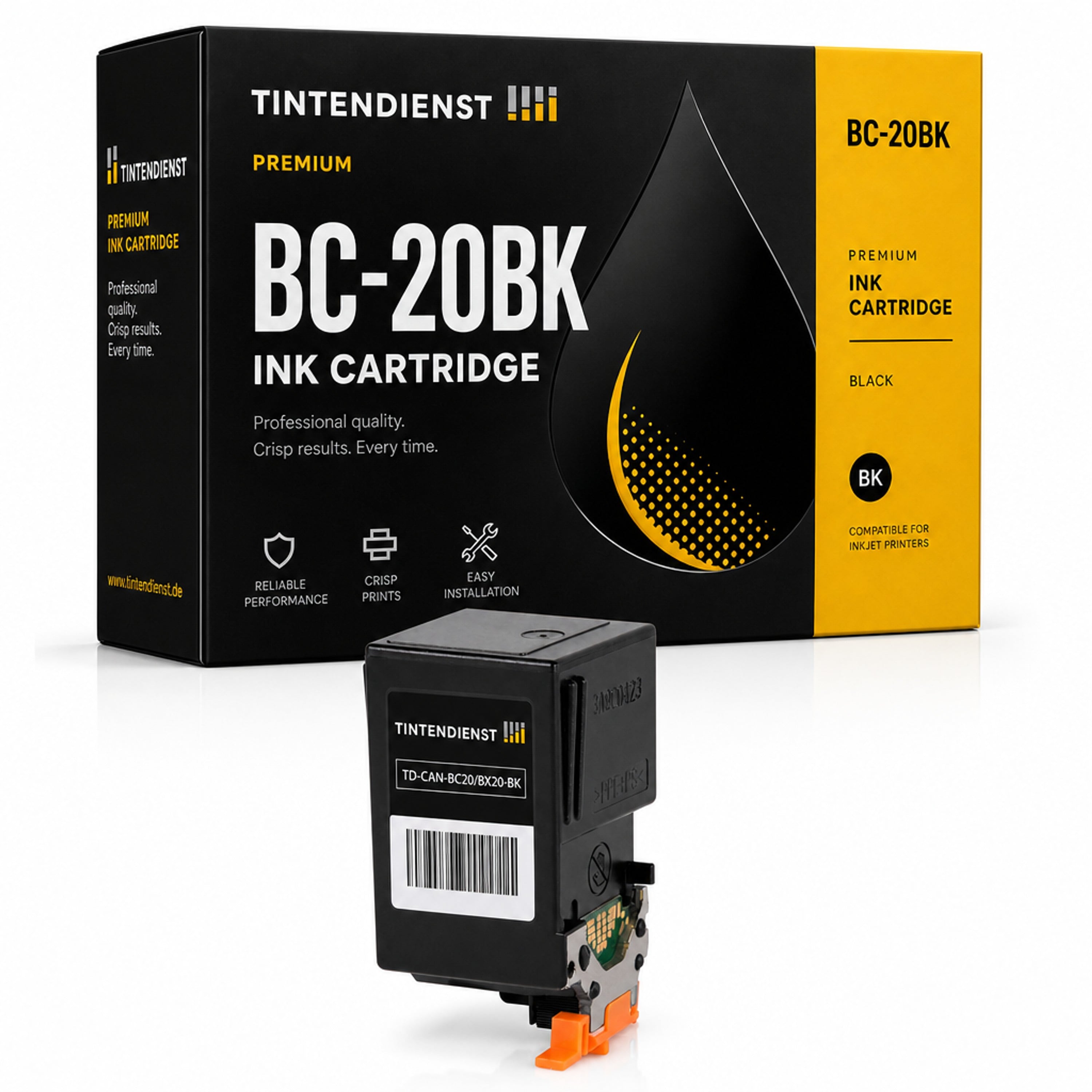 Druckerpatrone kompatibel zu Canon BC-20BK, schwarz