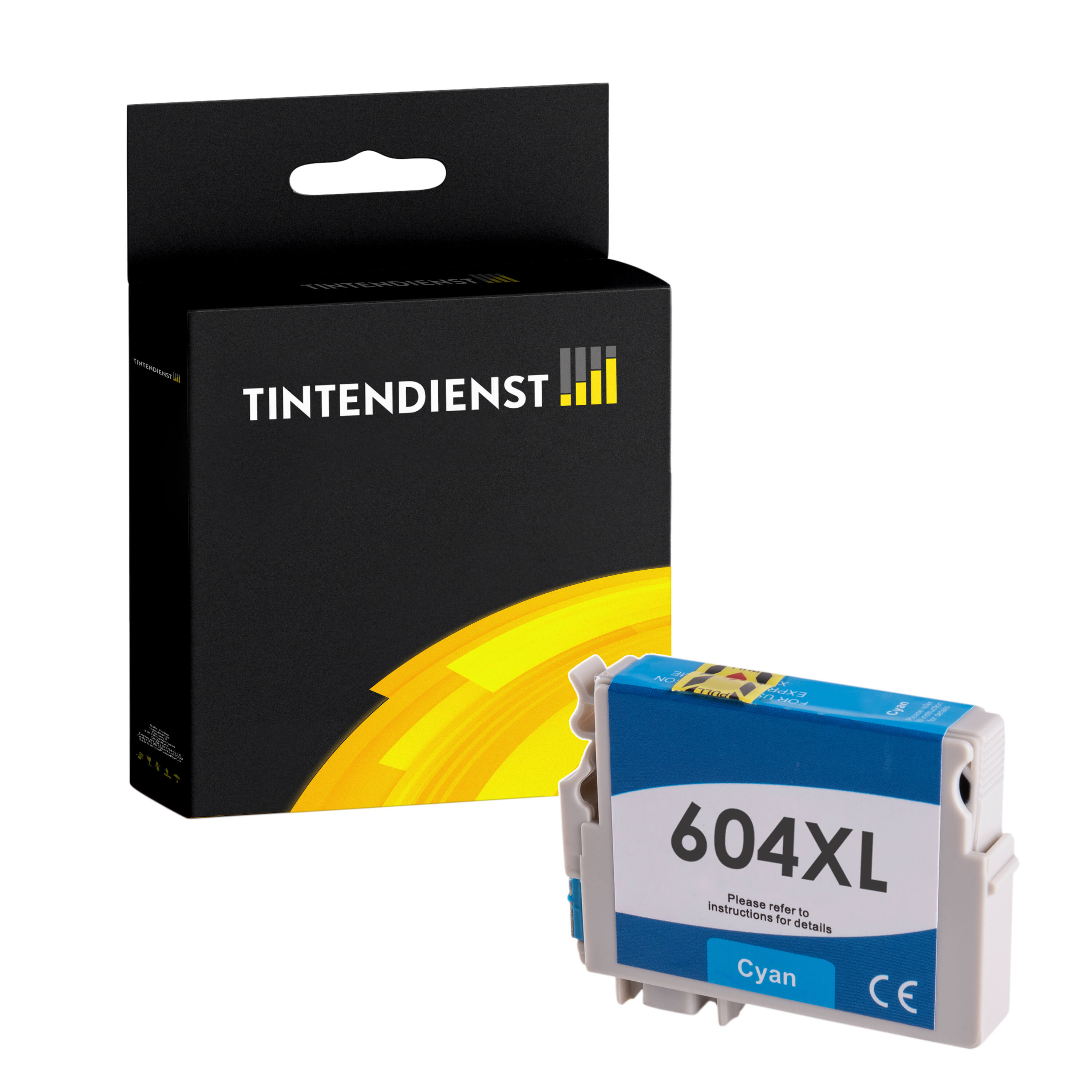 Tintendienst kompatibel für Epson Tintenpatrone C13T10H24010 / 604XL Cyan [XL  Füllmenge]