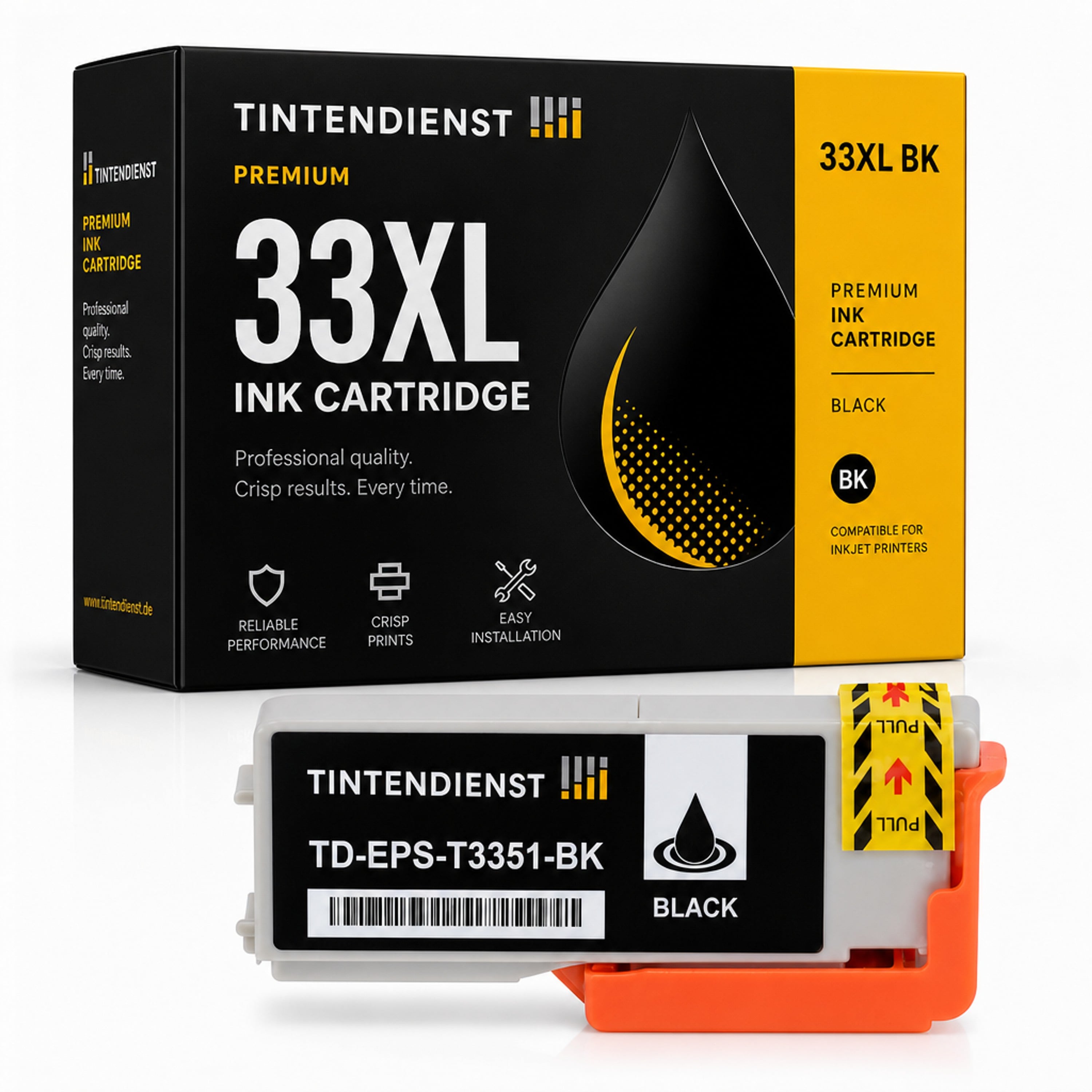 Druckerpatrone kompatibel zu Epson 33XL, schwarz