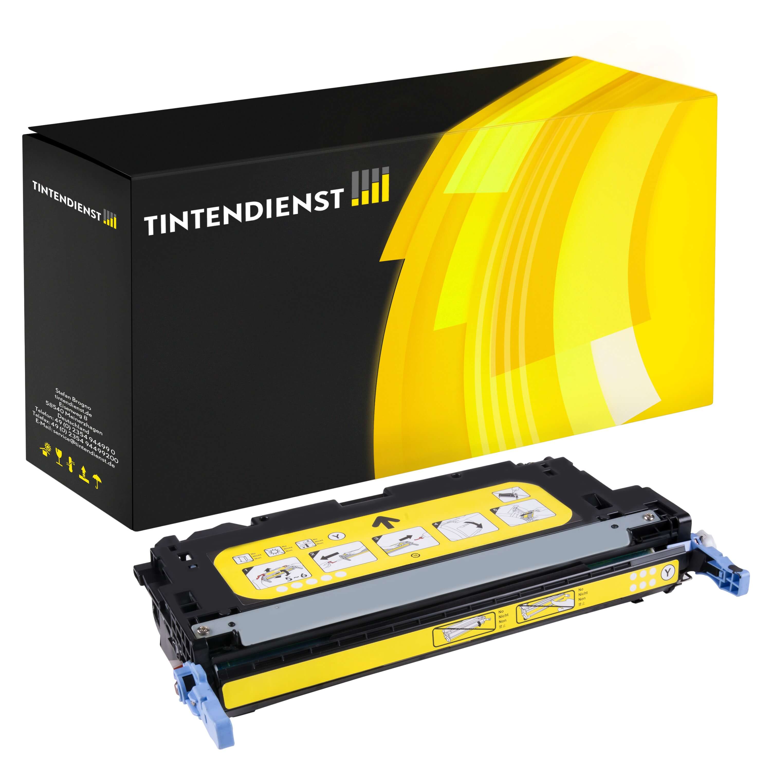 Toner kompatibel zu HP 502A XL, gelb