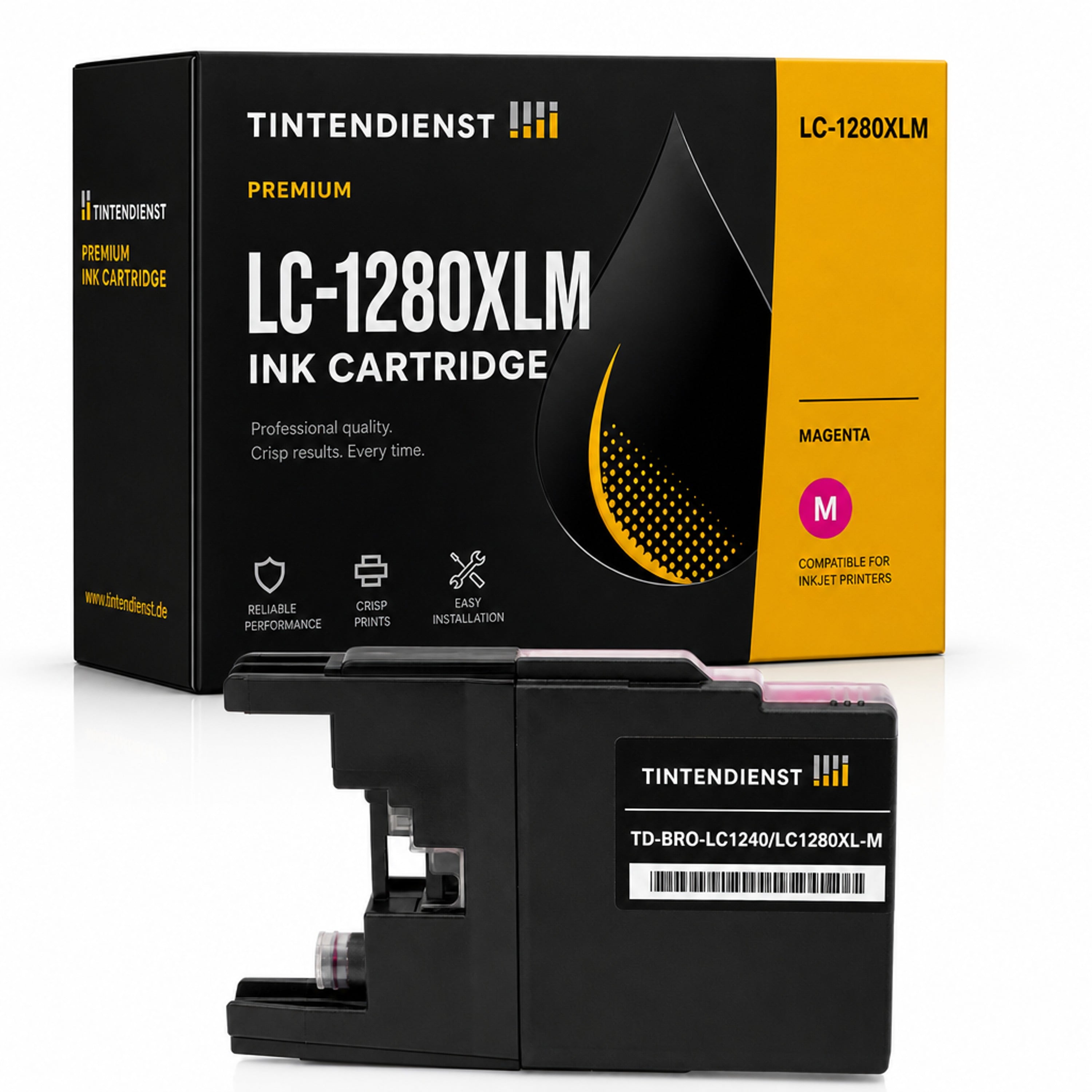 Druckerpatrone kompatibel zu Brother LC-1280XLM, magenta