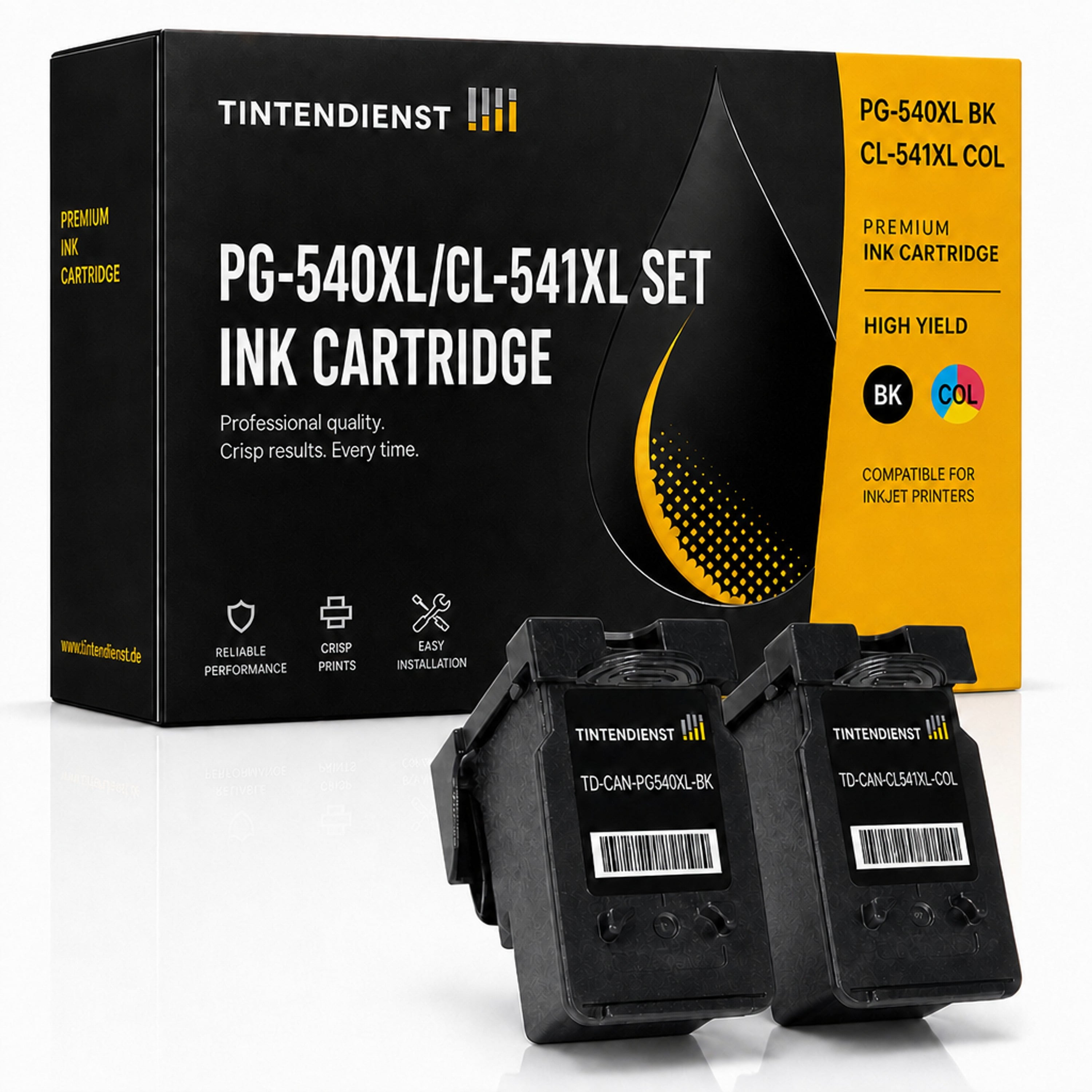 Set kompatibel zu Canon PG-540XL + CL-541XL, 2 Patronen