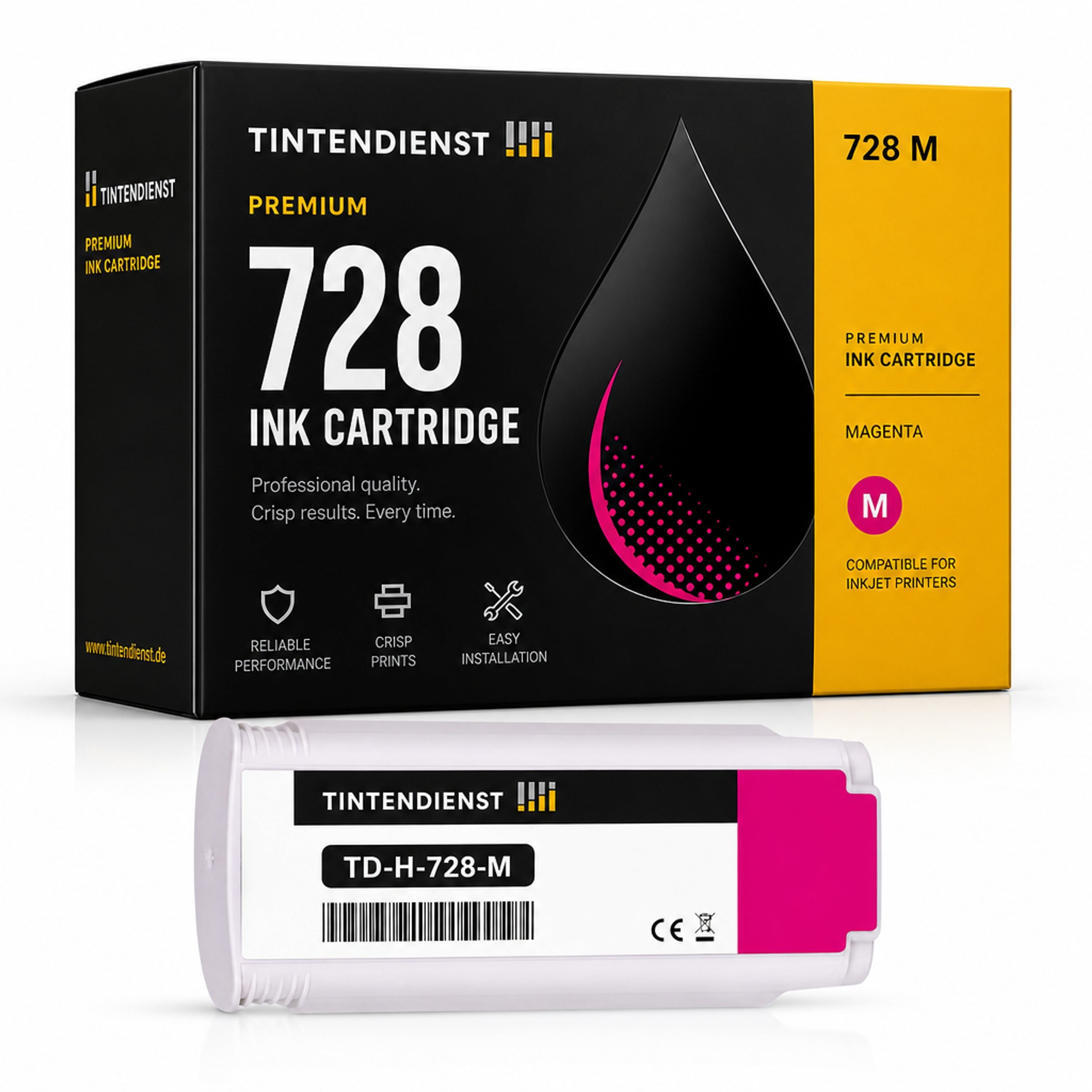 Druckerpatrone kompatibel zu HP 728, magenta
