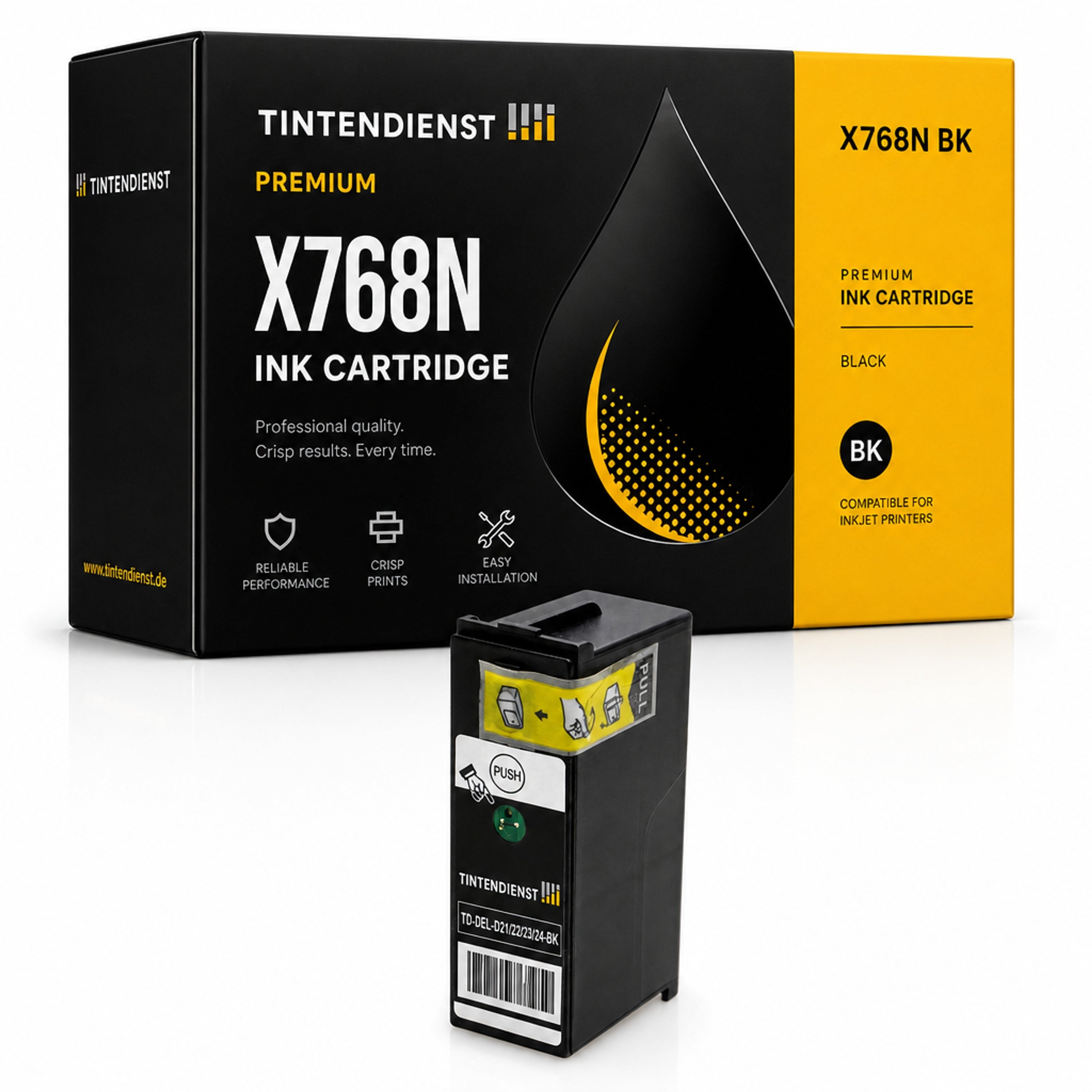 Druckerpatrone kompatibel zu Dell X768N, schwarz