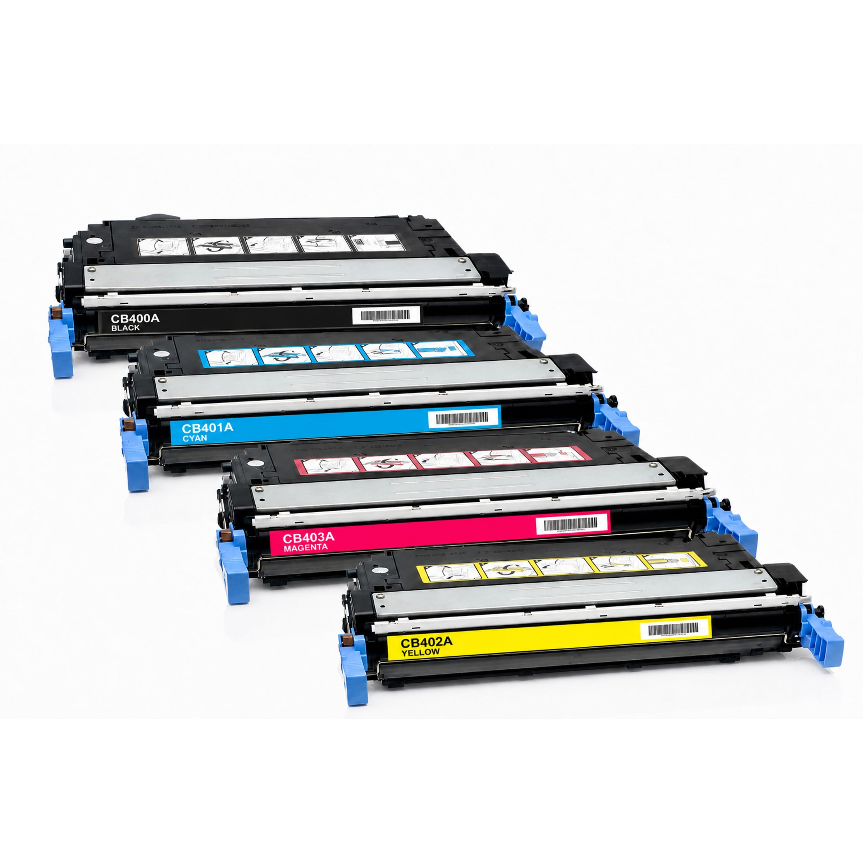 Multipack - Toner ersetzt HP CB400A, 4 Toner