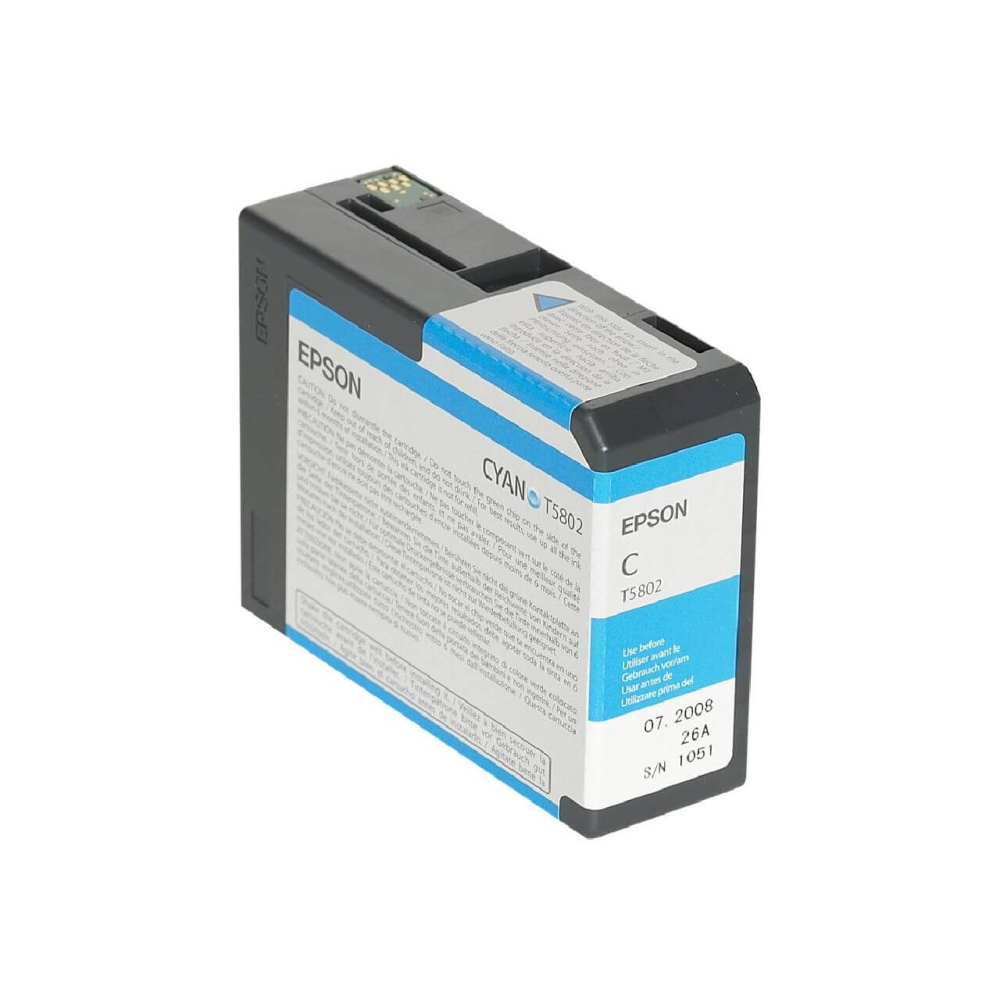 Original Epson Tintenpatrone C13T580200 / T5802 Cyan
