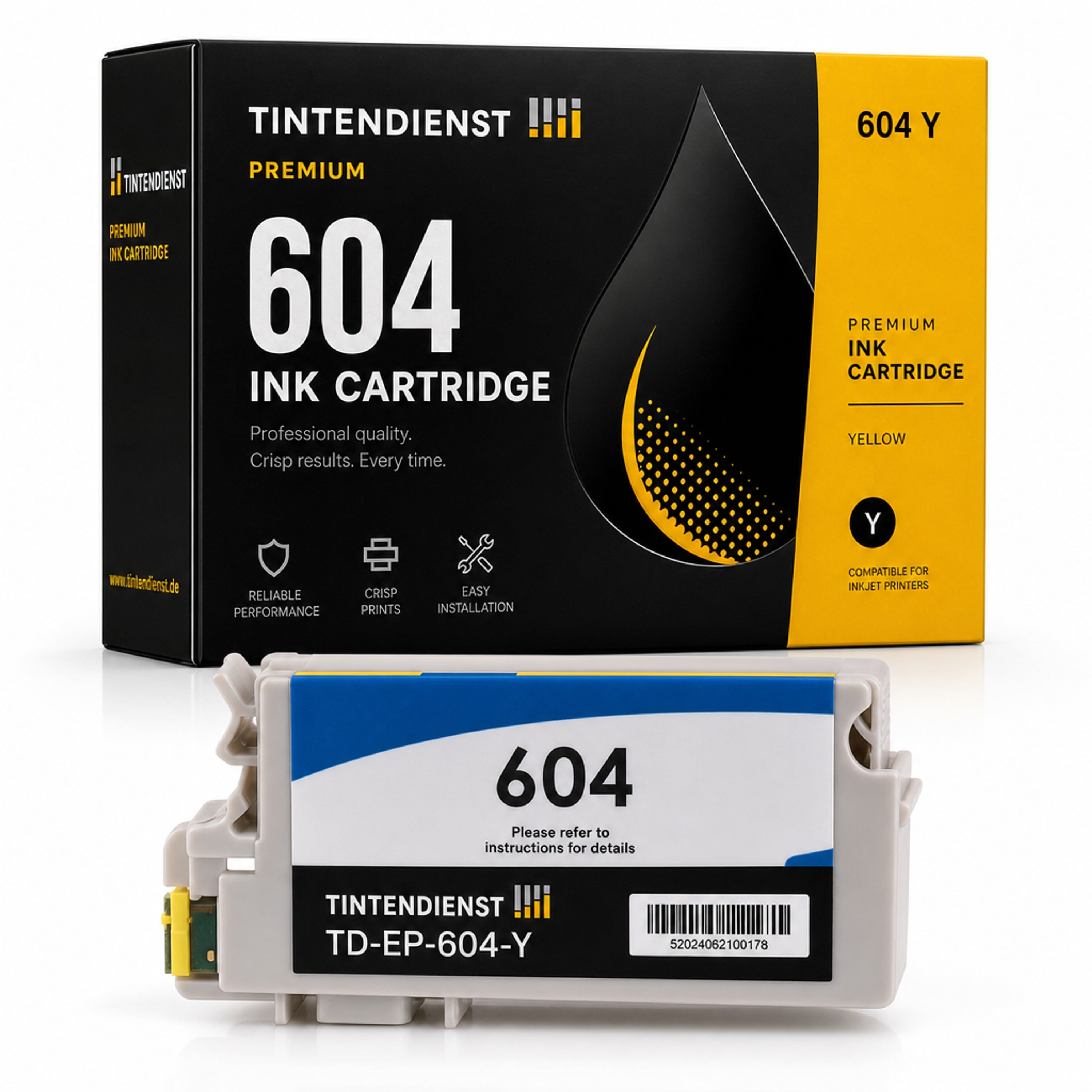 Druckerpatrone kompatibel zu Epson 604, gelb