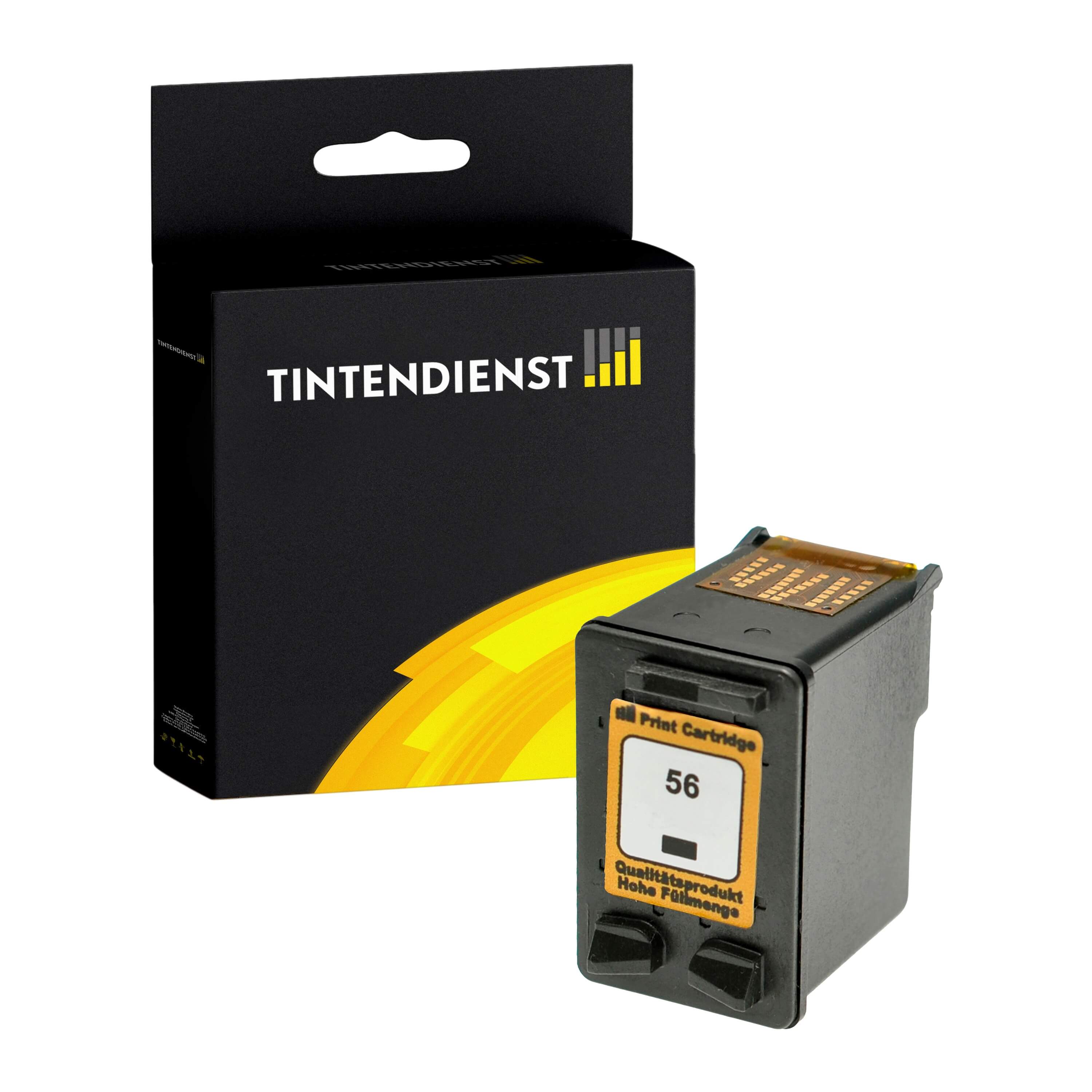 HP 56 Druckerpatrone (C6656AE) schwarz – Tintendienst kompatibel