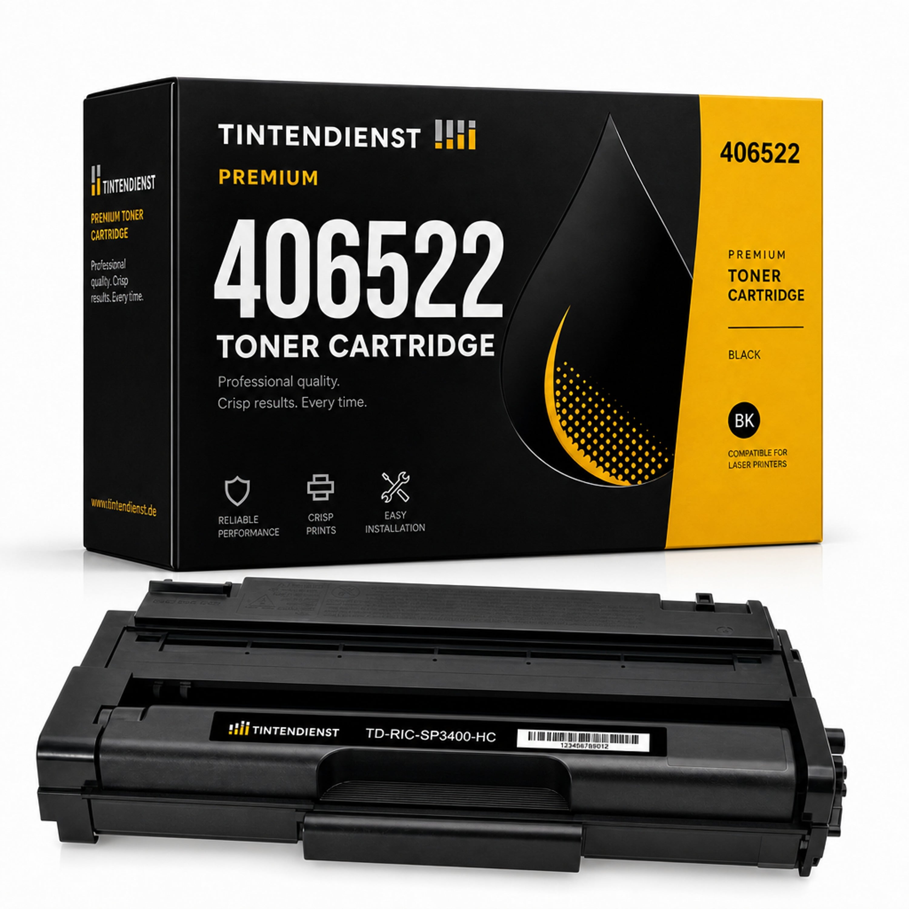 Toner kompatibel zu Ricoh 406522, schwarz