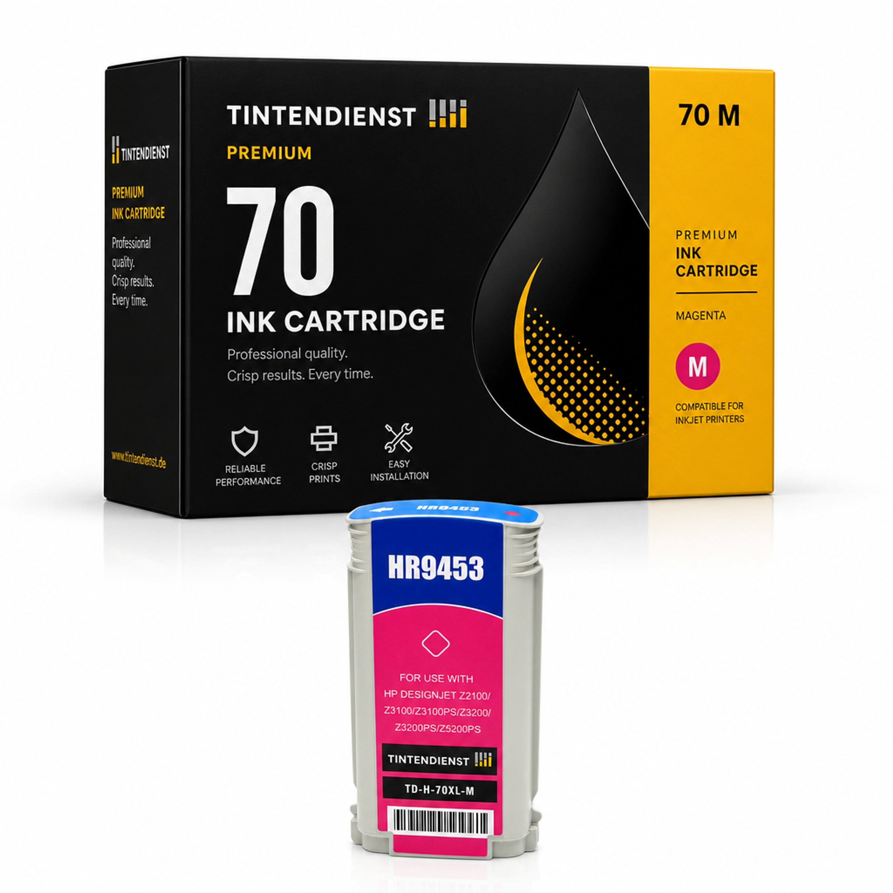 Druckerpatrone kompatibel zu HP 70, magenta