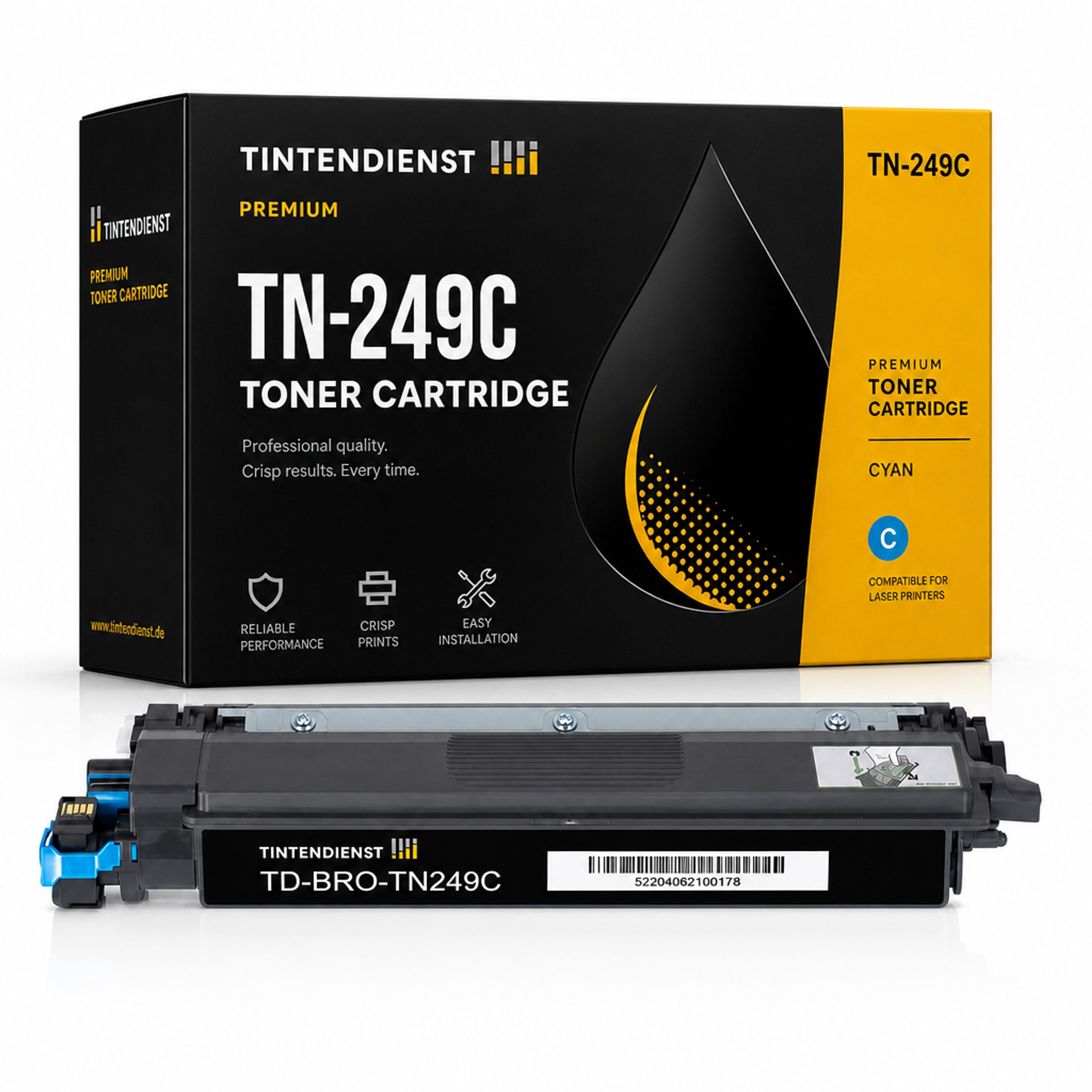 Toner kompatibel zu Brother TN-249C, cyan