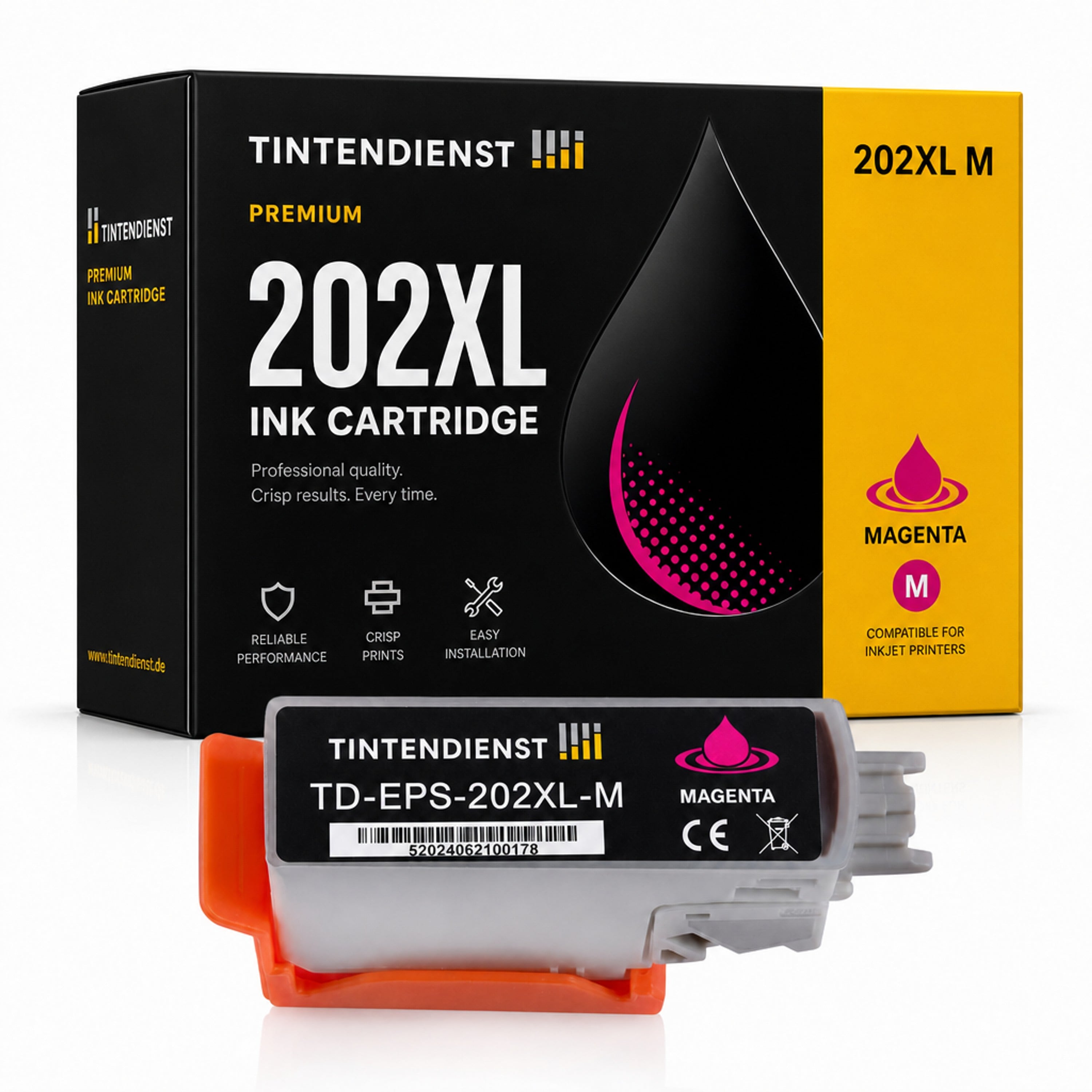 Druckerpatrone kompatibel zu Epson 202XL, magenta