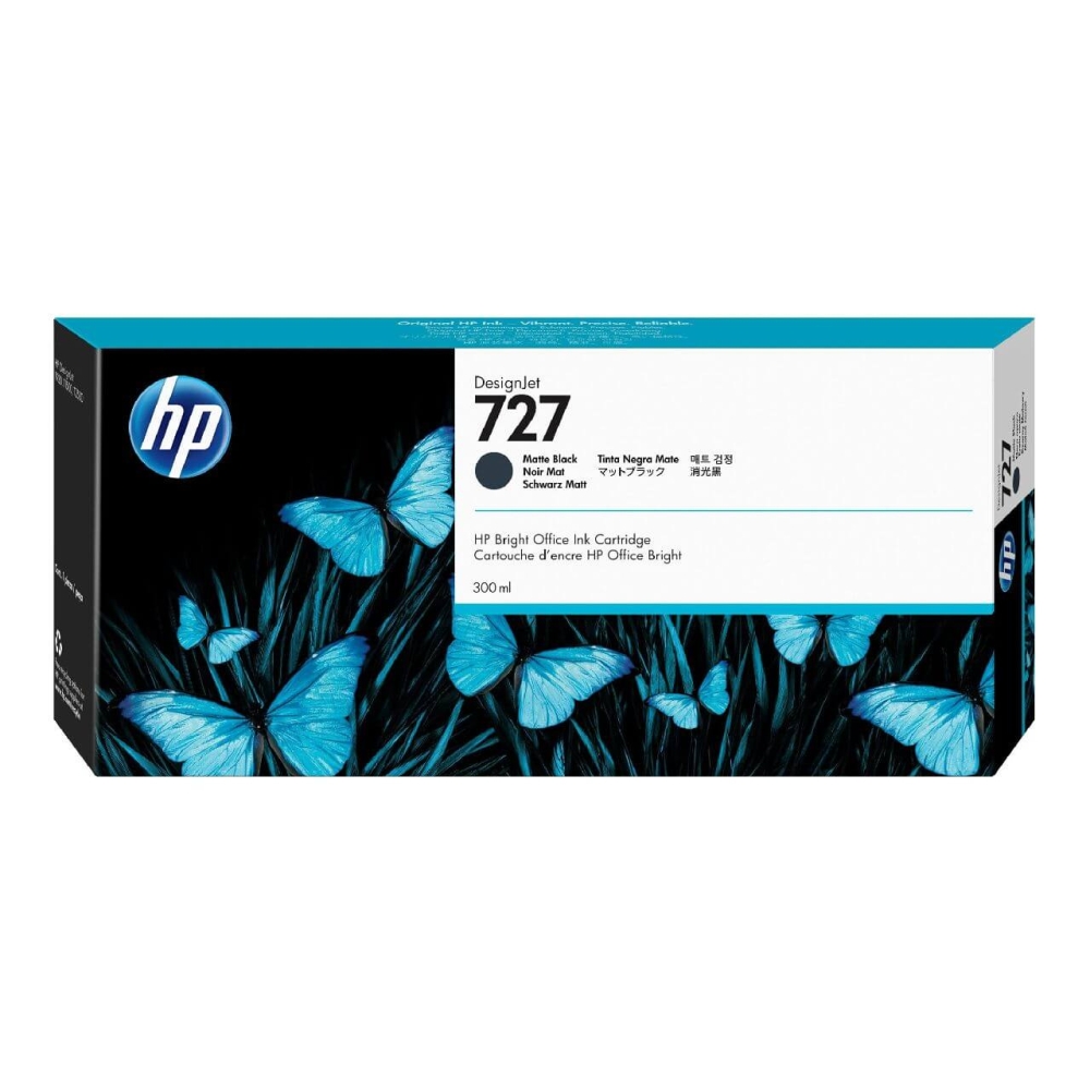 Original HP Tintenpatrone C1Q12A / 727 Matt Schwarz
