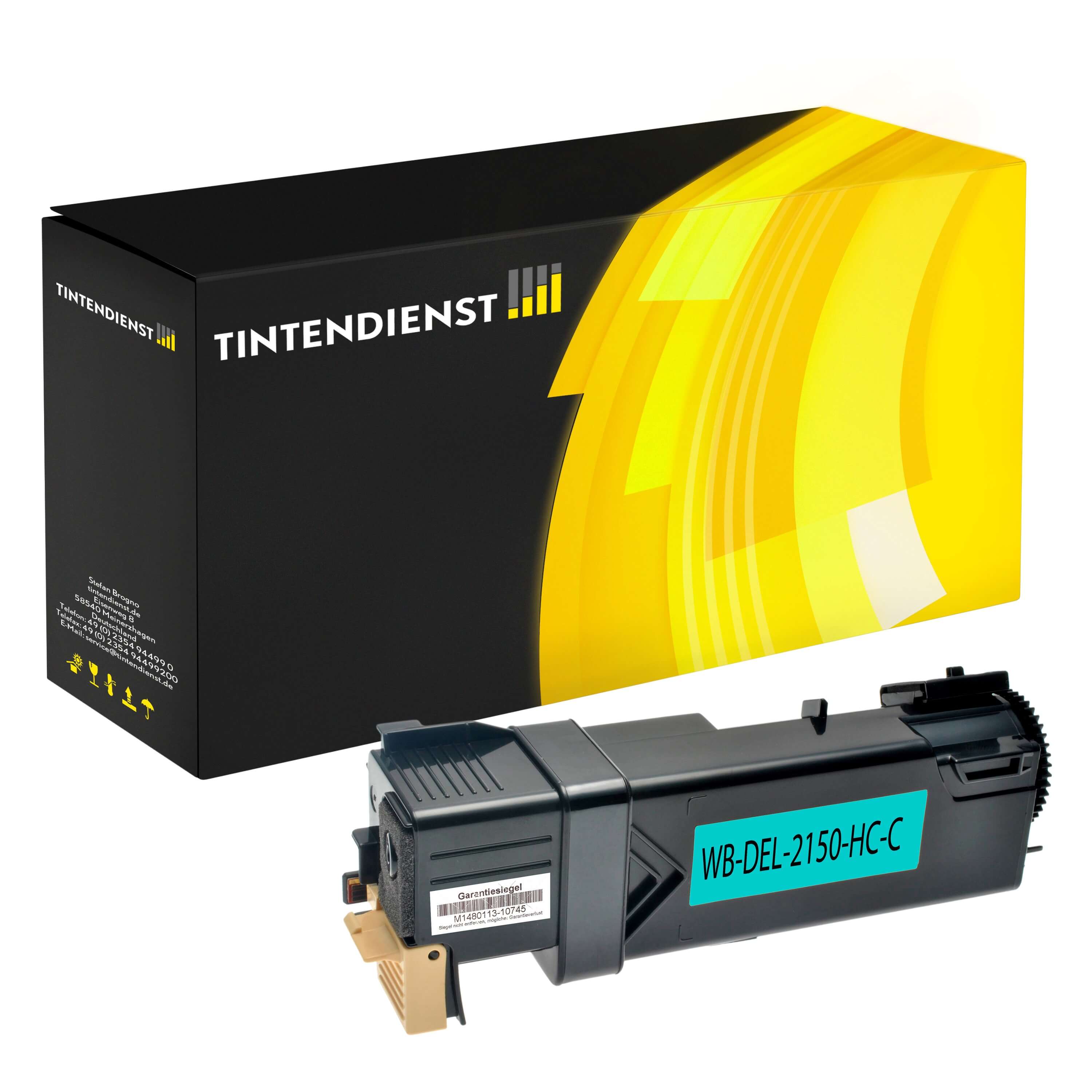 Toner kompatibel zu Dell THKJ8, cyan