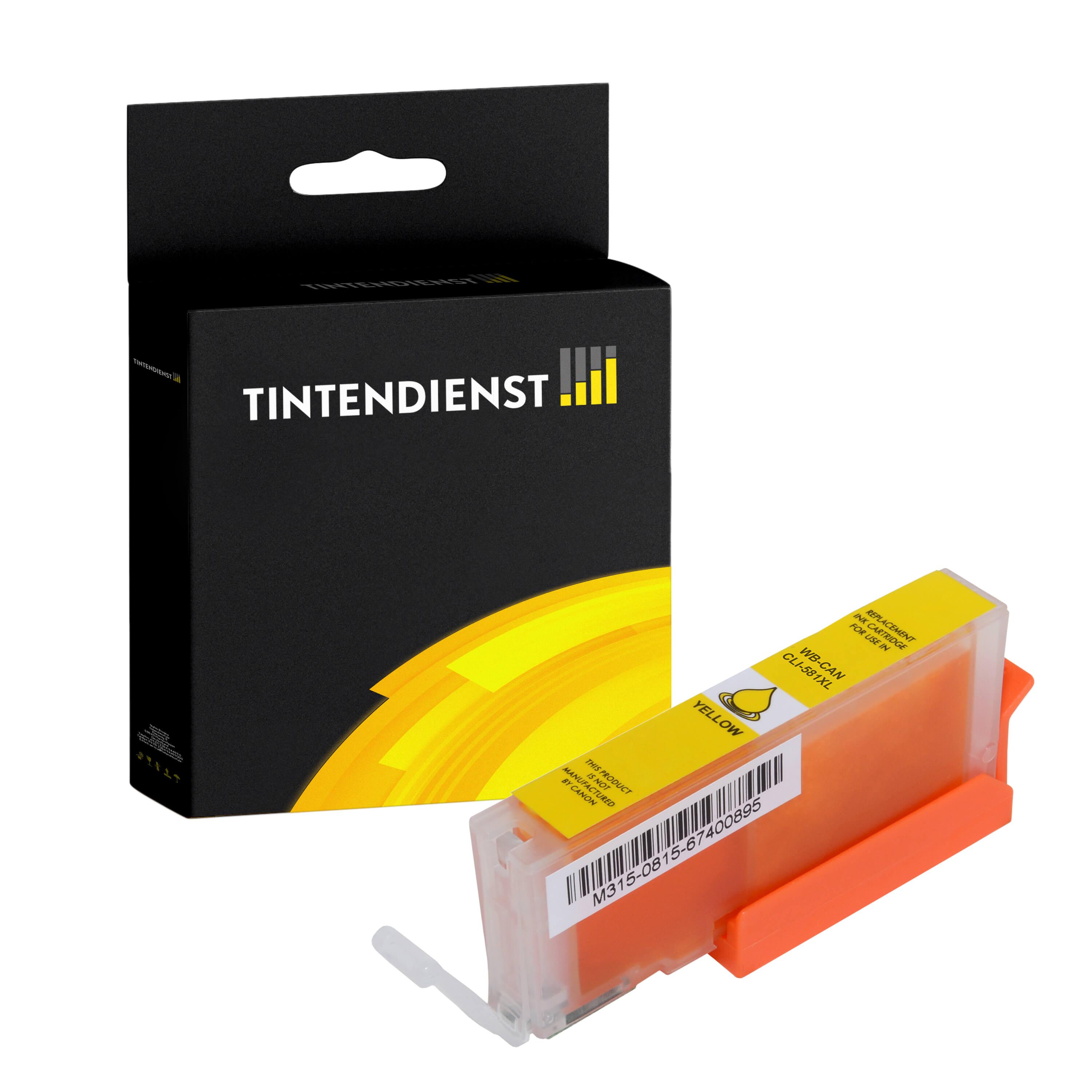 Tintendienst kompatibel für Canon Tintenpatrone 2051C001 / CLI-581YXL Gelb [XL Füllmenge]