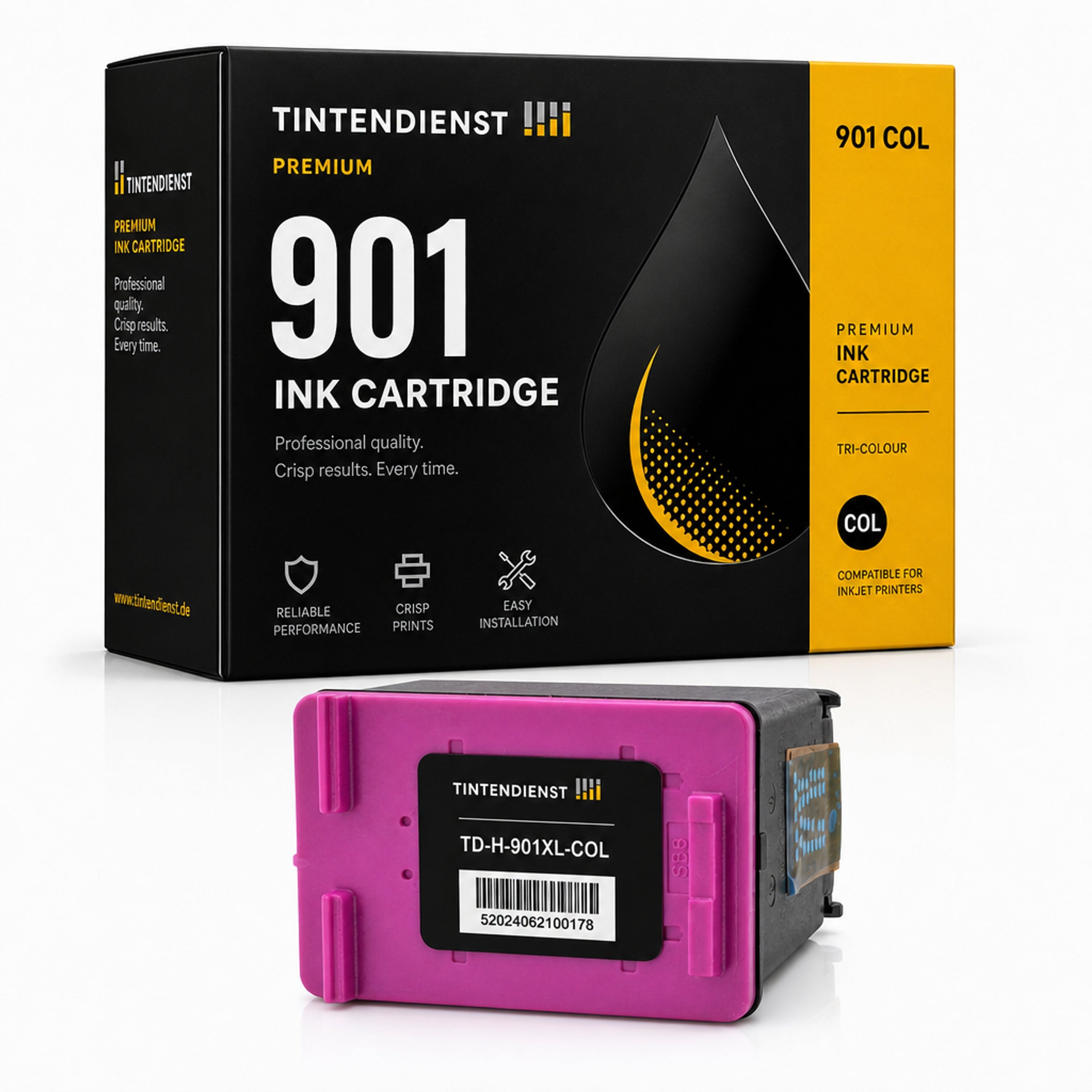 Druckerpatrone kompatibel zu HP 901, color