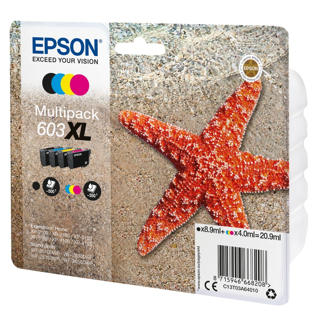 Original Multipack Epson C13T03A64010