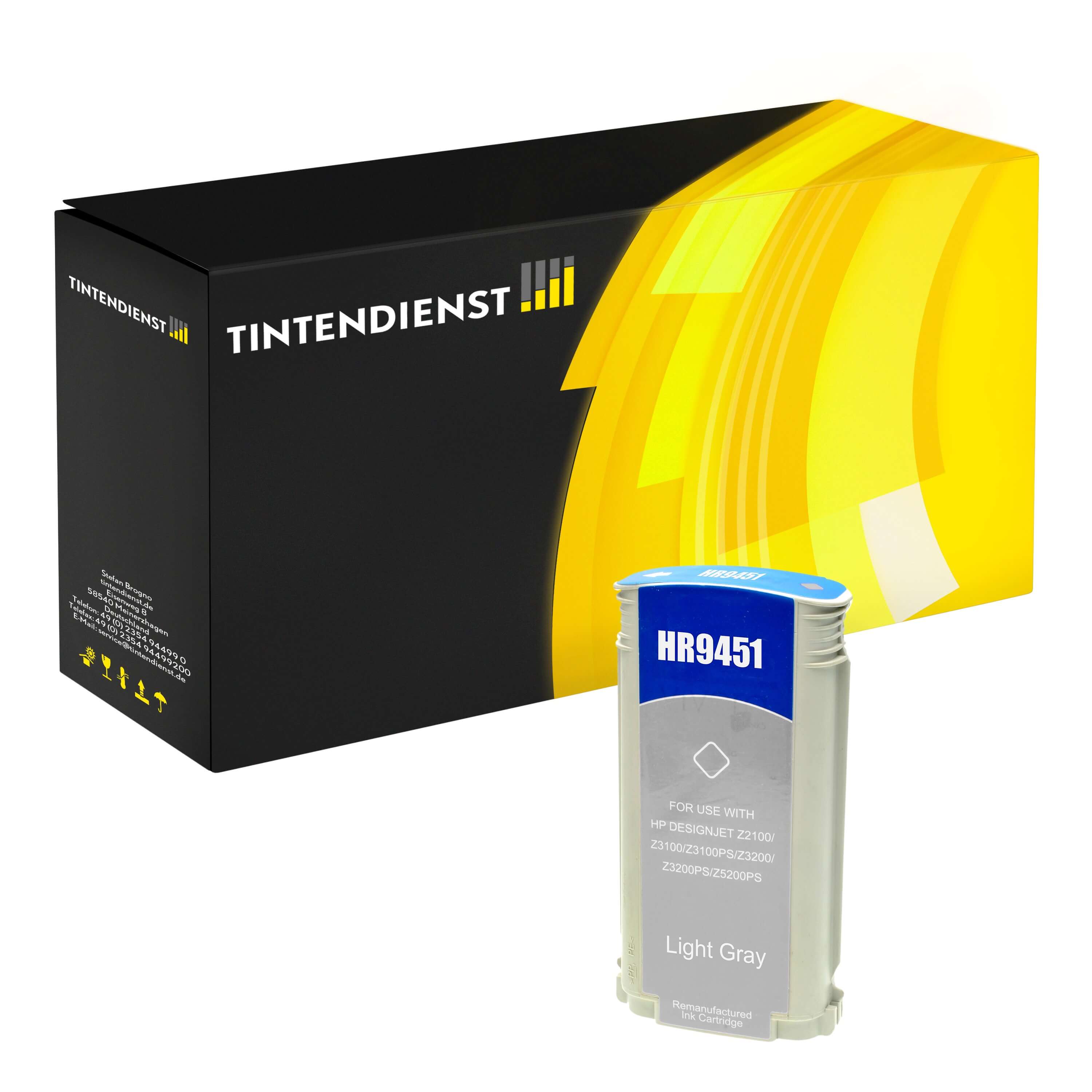Druckerpatrone kompatibel zu HP 70, light grau