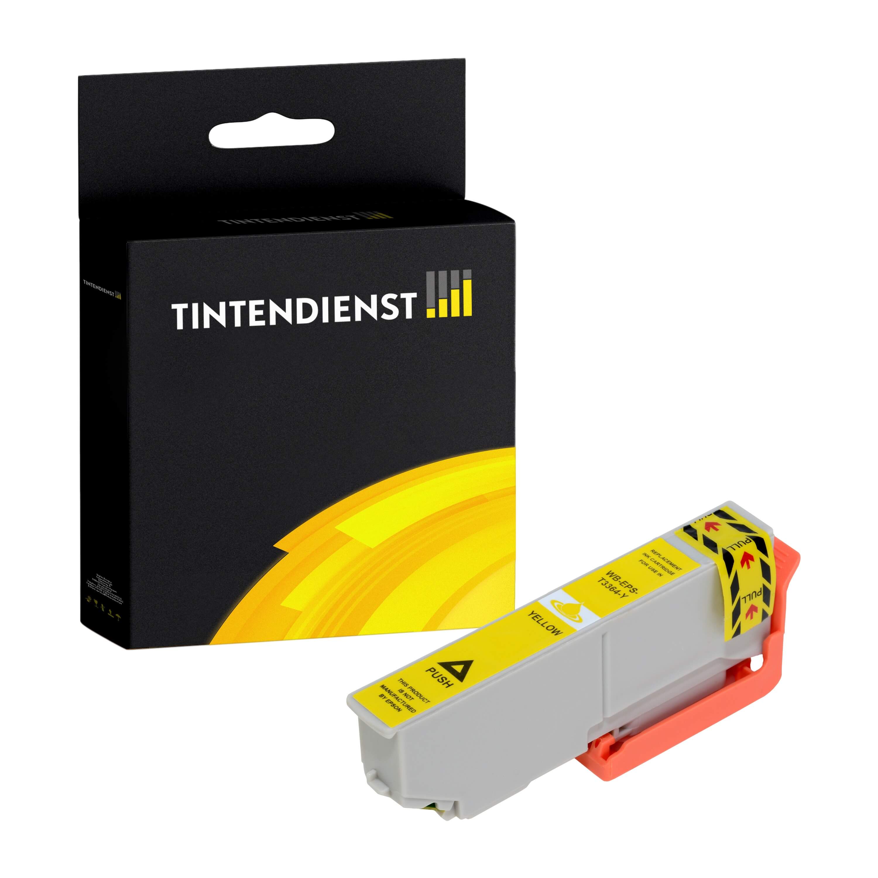 Tintendienst kompatibel für Epson Tintenpatrone C13T33644010 / 33XL Gelb [XL Füllmenge]