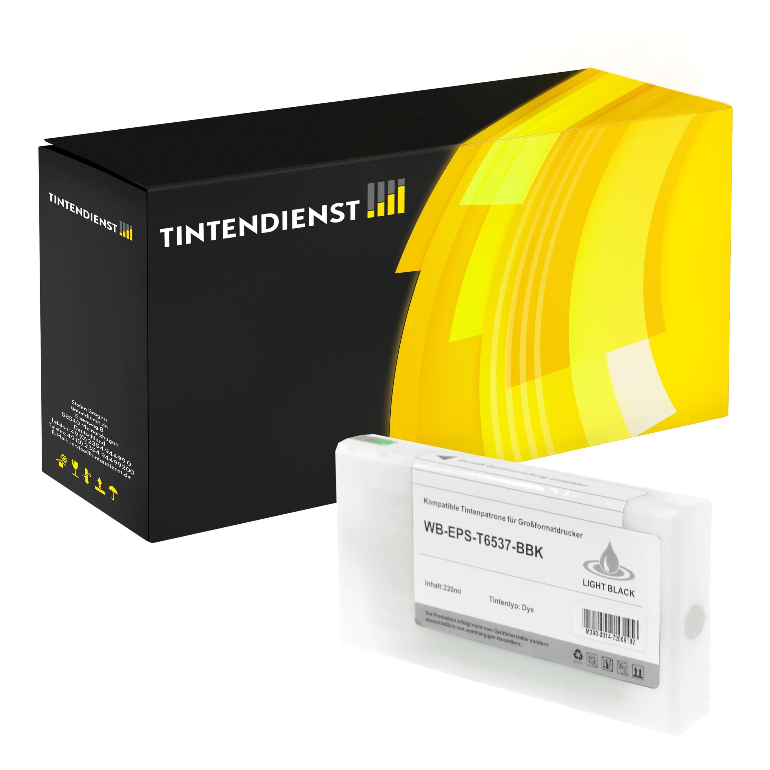 Epson T6537 Druckerpatrone (C13T653700) schwarz – Tintendienst kompatibel